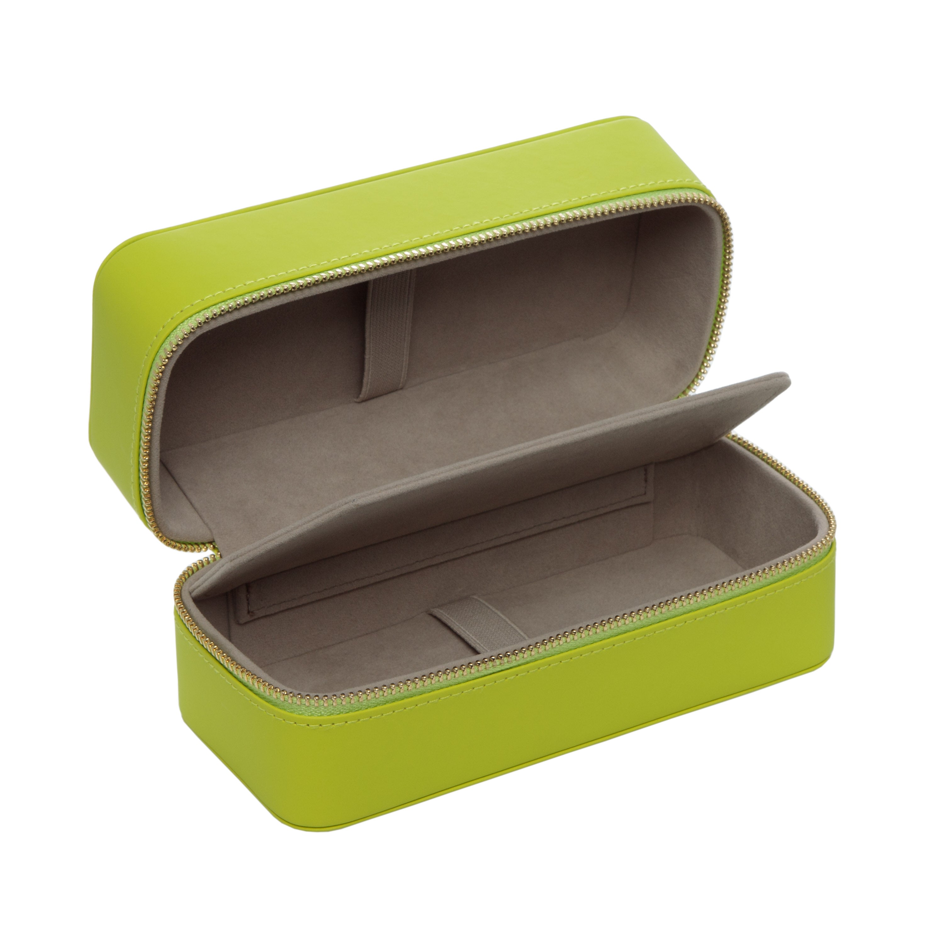 Zip Travel Case in Neon Lime