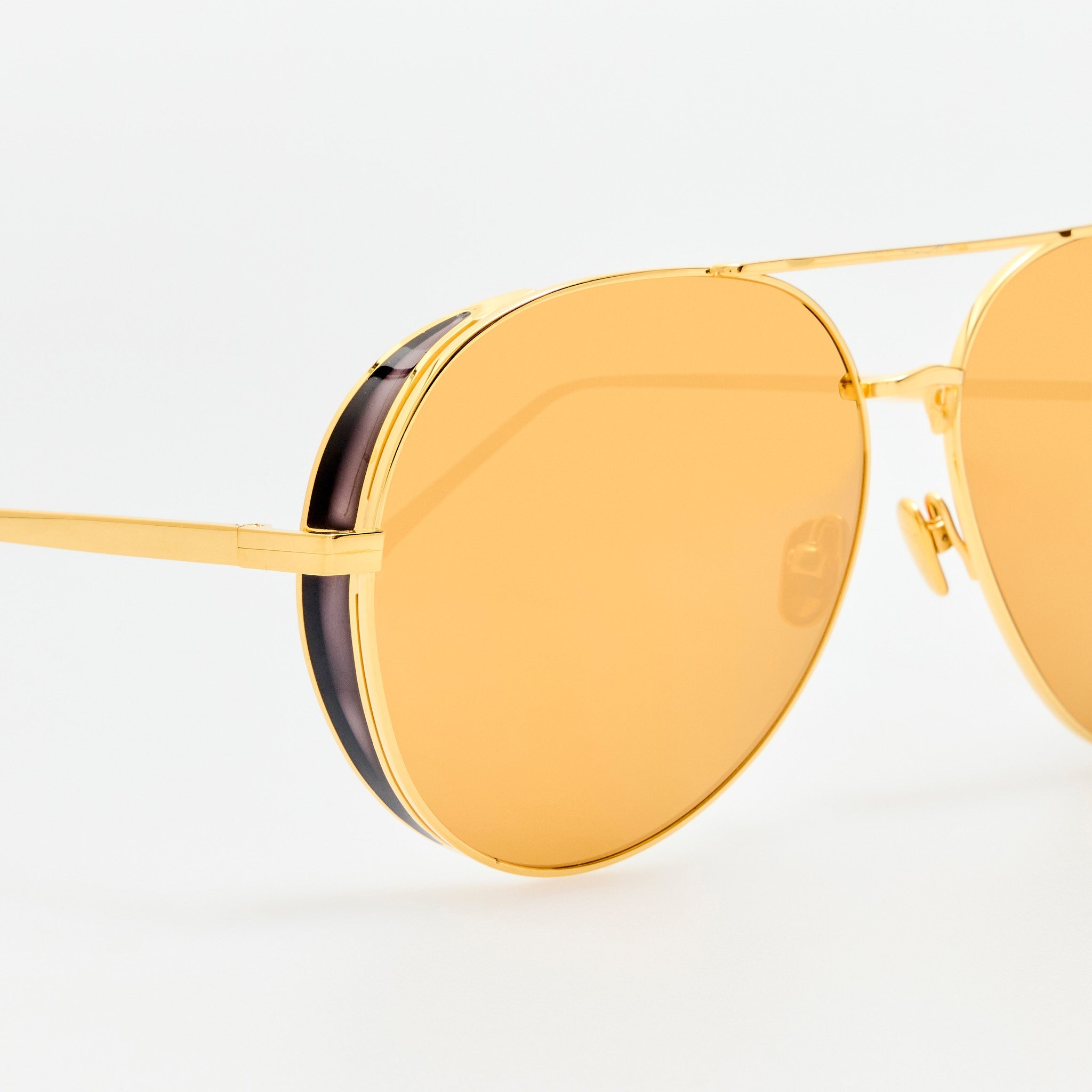 Ace Sunglasses in 22K Gold - LINDA FARROW - Sunglasses -