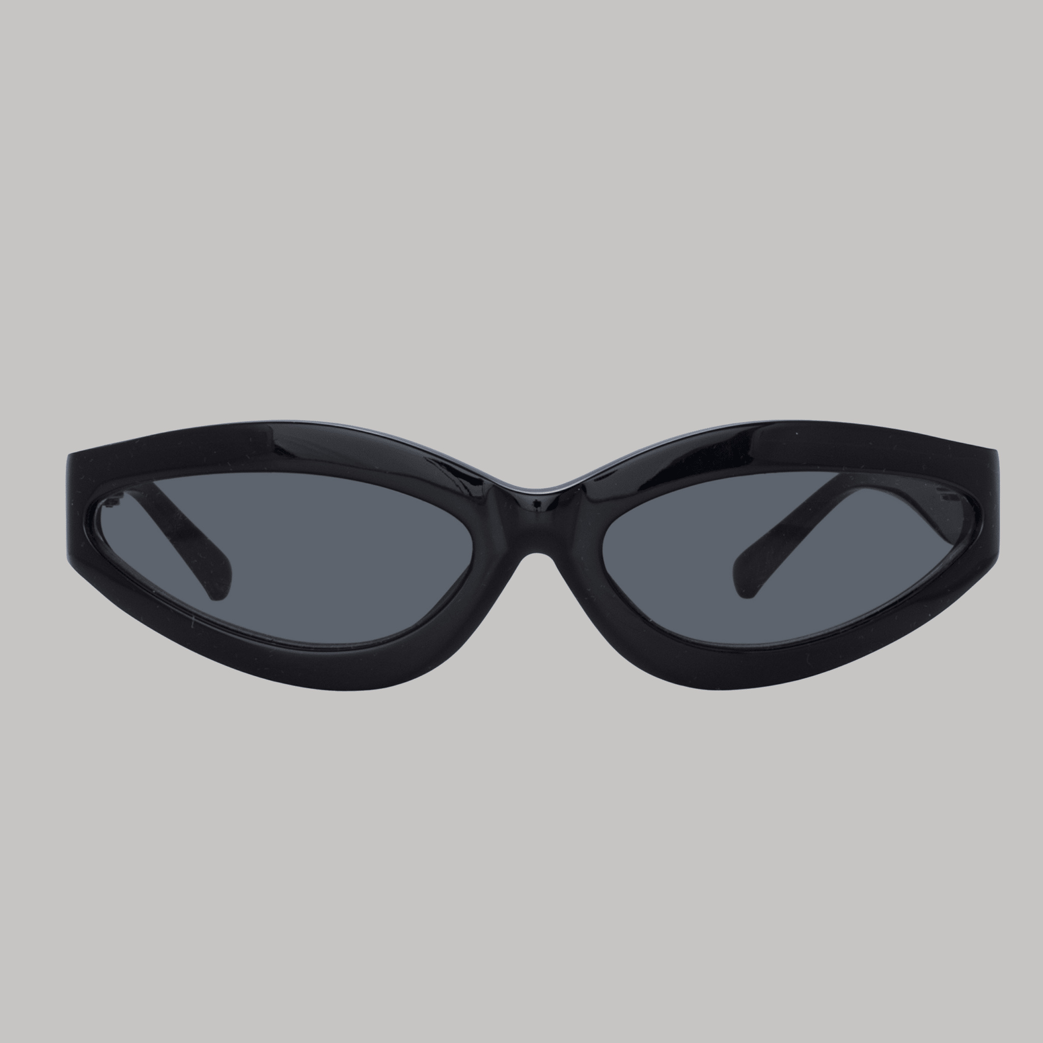 Agnes Wrap Sunglasses in Black - LINDA FARROW - Sunglasses -