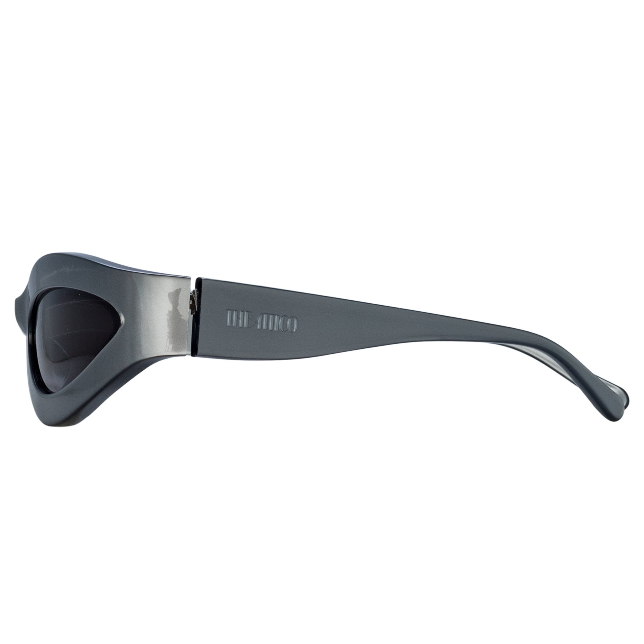 Agnes Wrap Sunglasses in Silver - LINDA FARROW - Sunglasses -