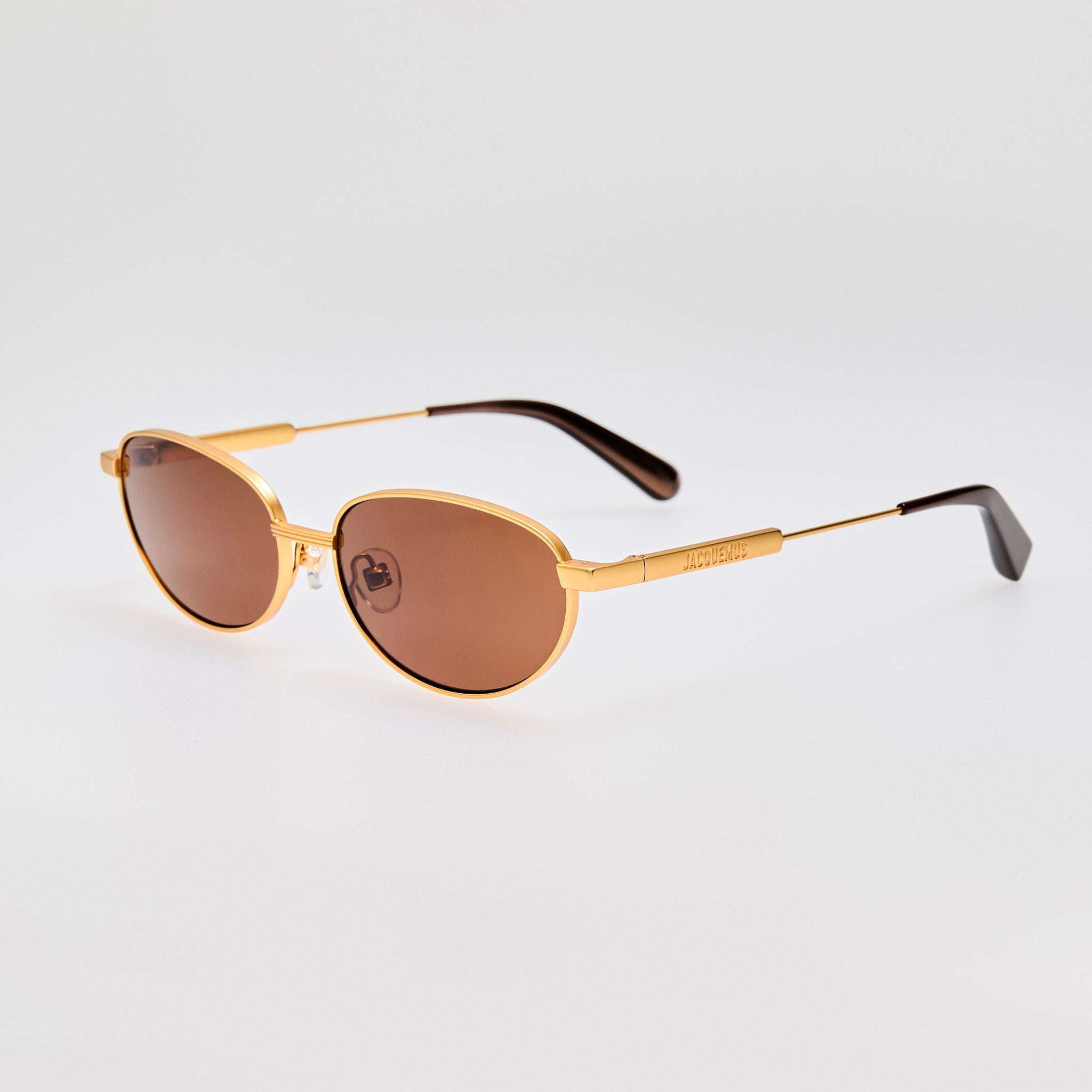 Alba Sunglasses in Matt Gold - LINDA FARROW - Sunglasses -