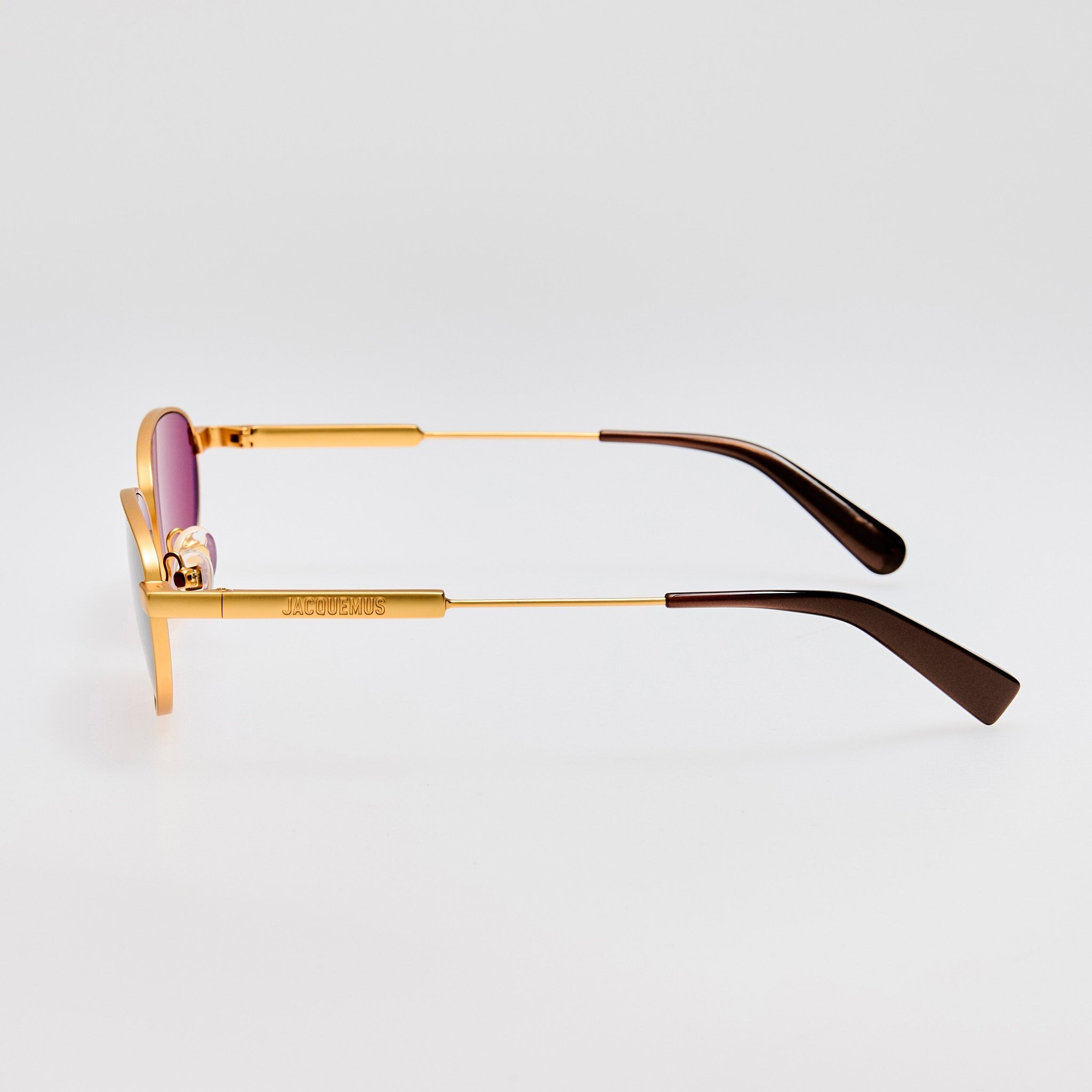 Alba Sunglasses in Matt Gold - LINDA FARROW - Sunglasses -