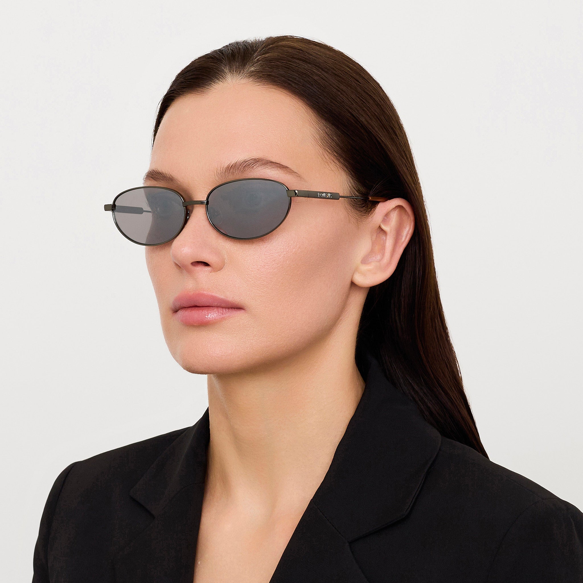 Alba Sunglasses in Shiny Green - LINDA FARROW - Sunglasses -