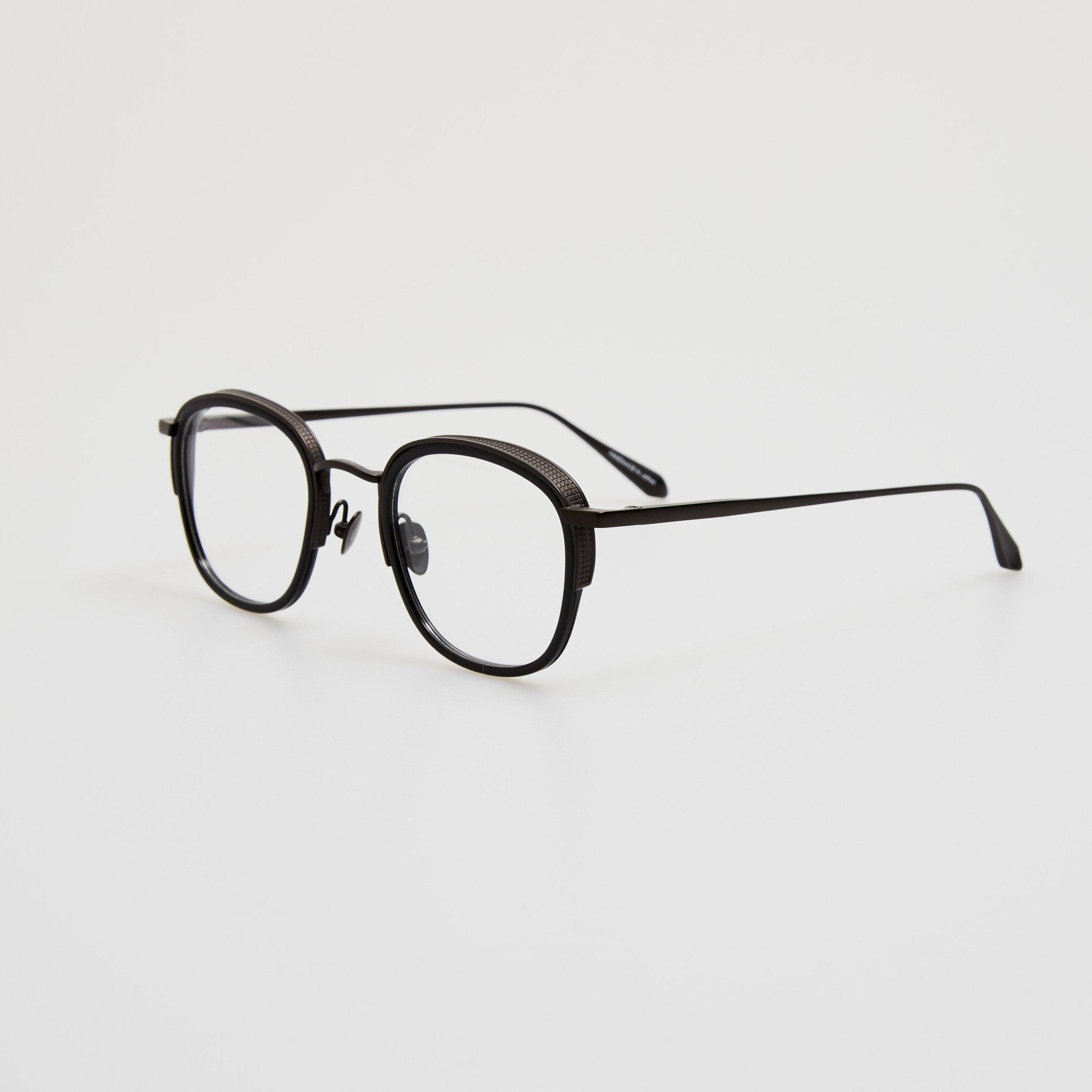 Aldrin Optical in Black Matt Nickel - LINDA FARROW - Optical Frame -
