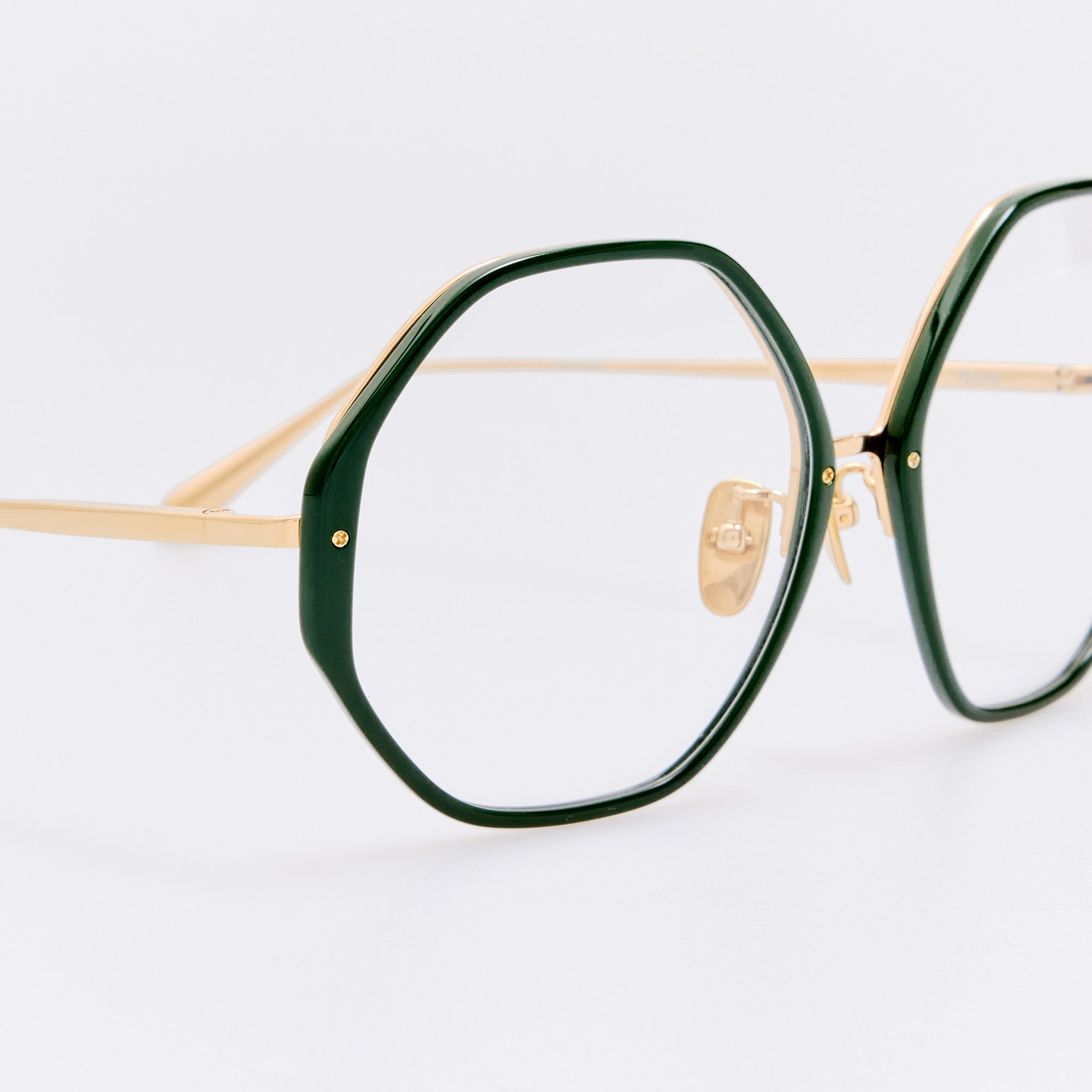 Alona Optical Frame in Green - LINDA FARROW - Optical Frame -