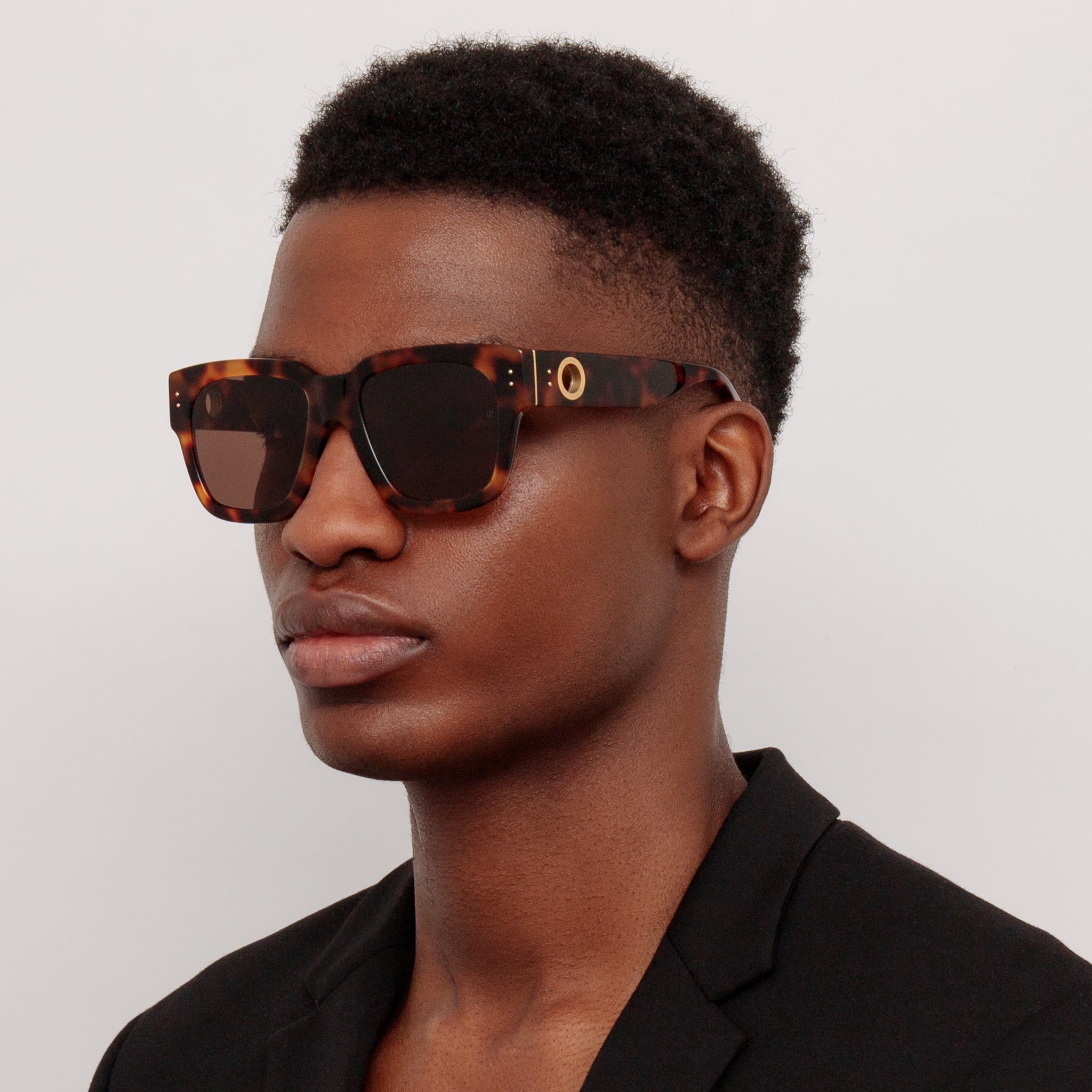 Amber Sunglasses in Tortoiseshell - LINDA FARROW - Sunglasses -
