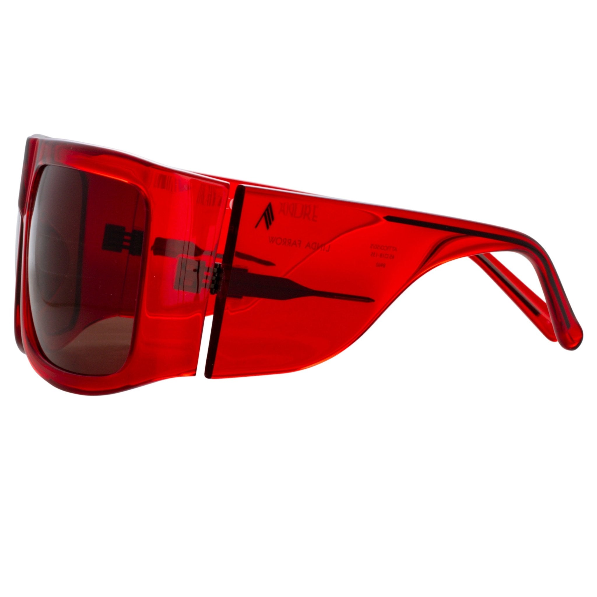 Andre Oversized Sunglasses in Red - LINDA FARROW - Sunglasses -