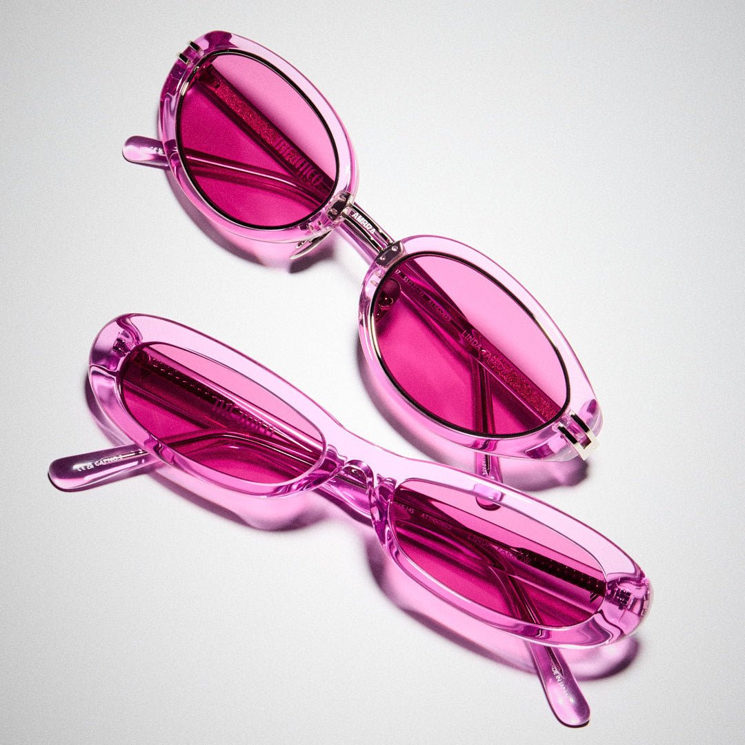 Andrea Sunglasses in Pink - LINDA FARROW-Sunglasses-