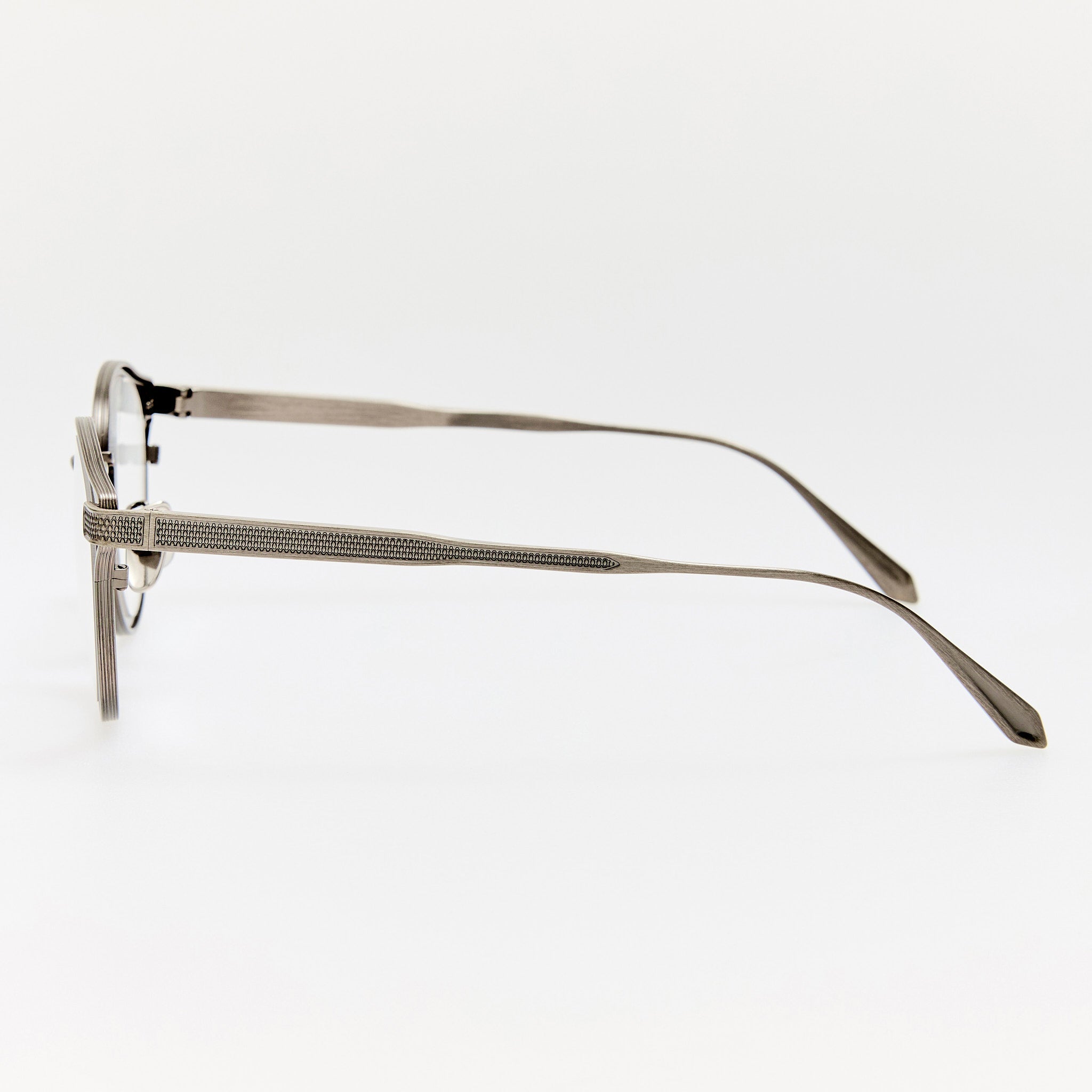 Anthony Oval Optical Frame in Antique Silver - LINDA FARROW-Optical Frame-