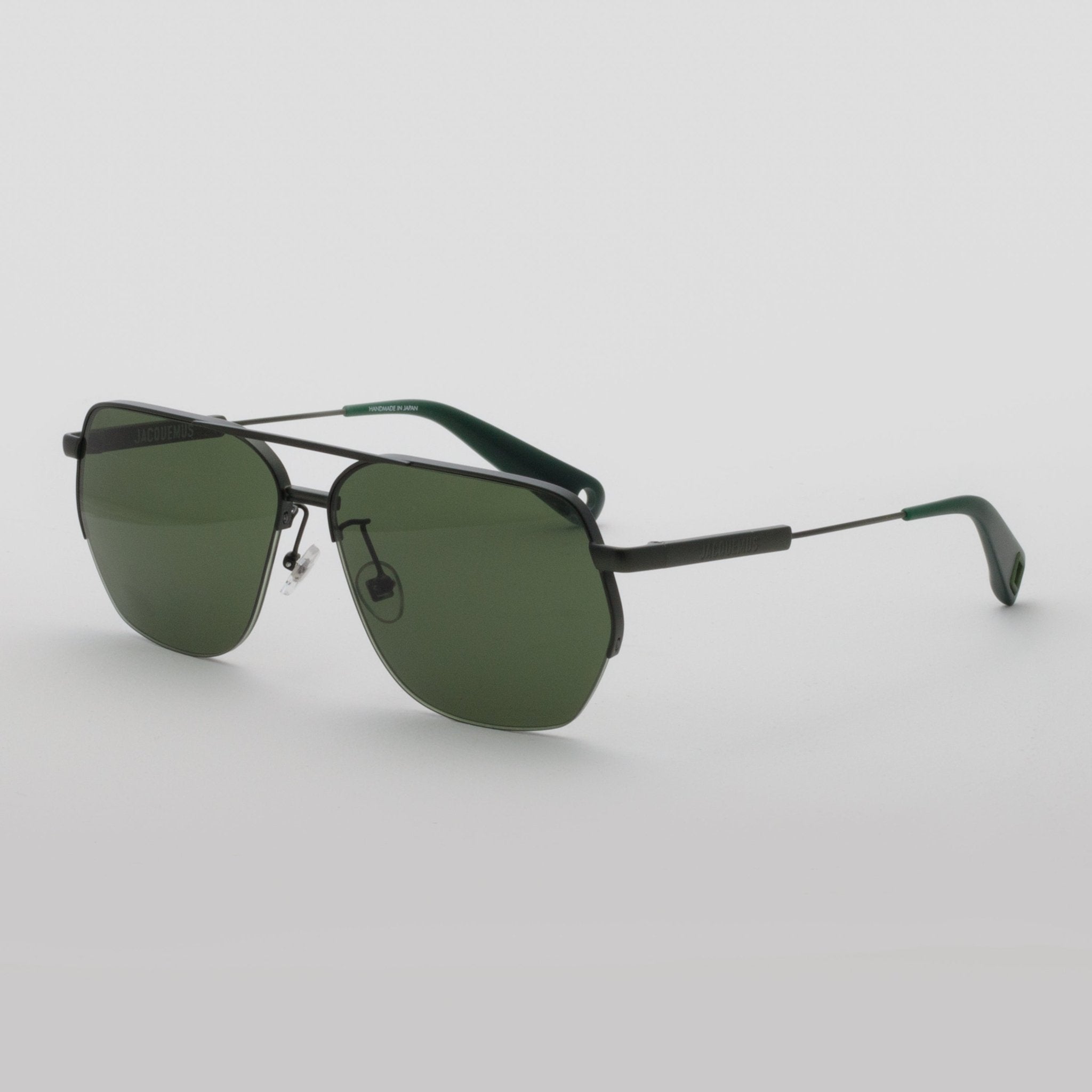 Aviador Sunglasses in Matt Green - LINDA FARROW - Sunglasses -