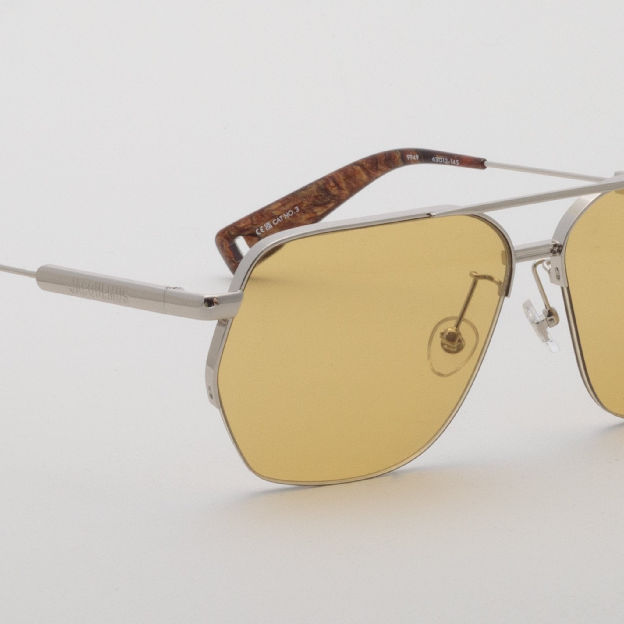 Aviador Sunglasses in Silver - LINDA FARROW - Sunglasses -