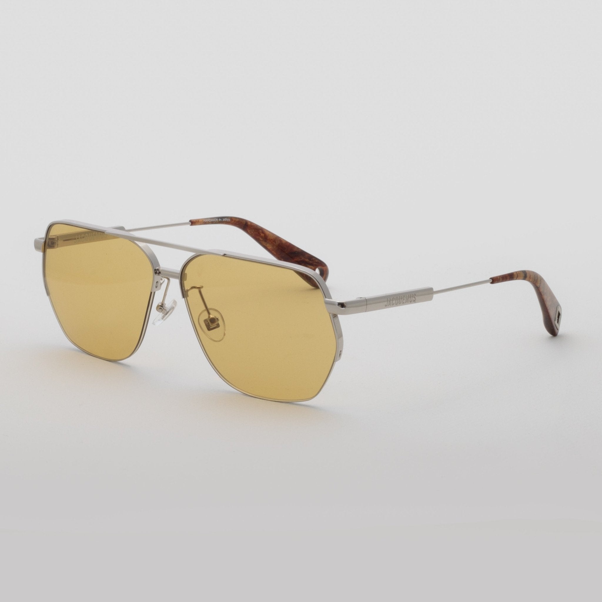 Aviador Sunglasses in Silver - LINDA FARROW - Sunglasses -