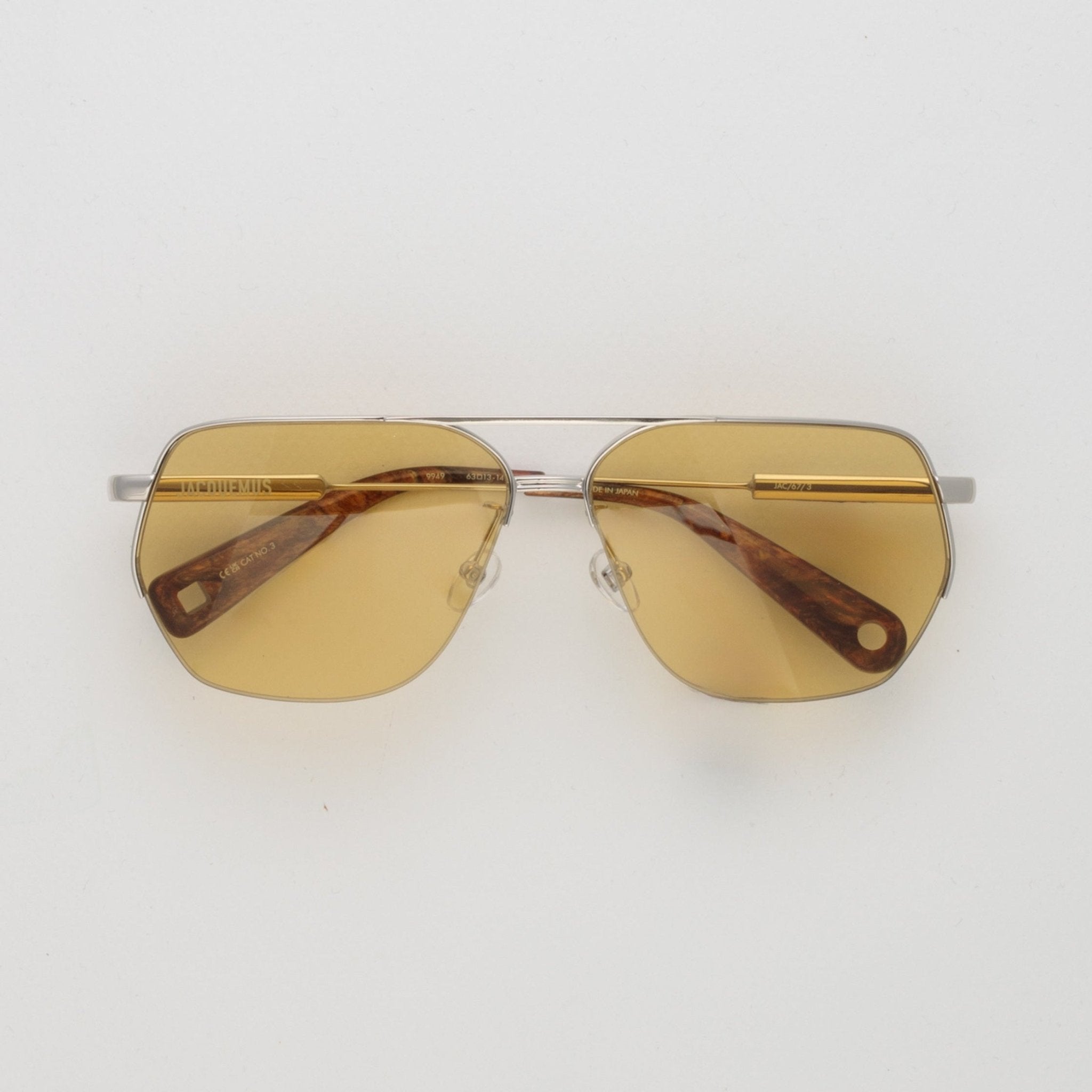 Aviador Sunglasses in Silver - LINDA FARROW - Sunglasses -
