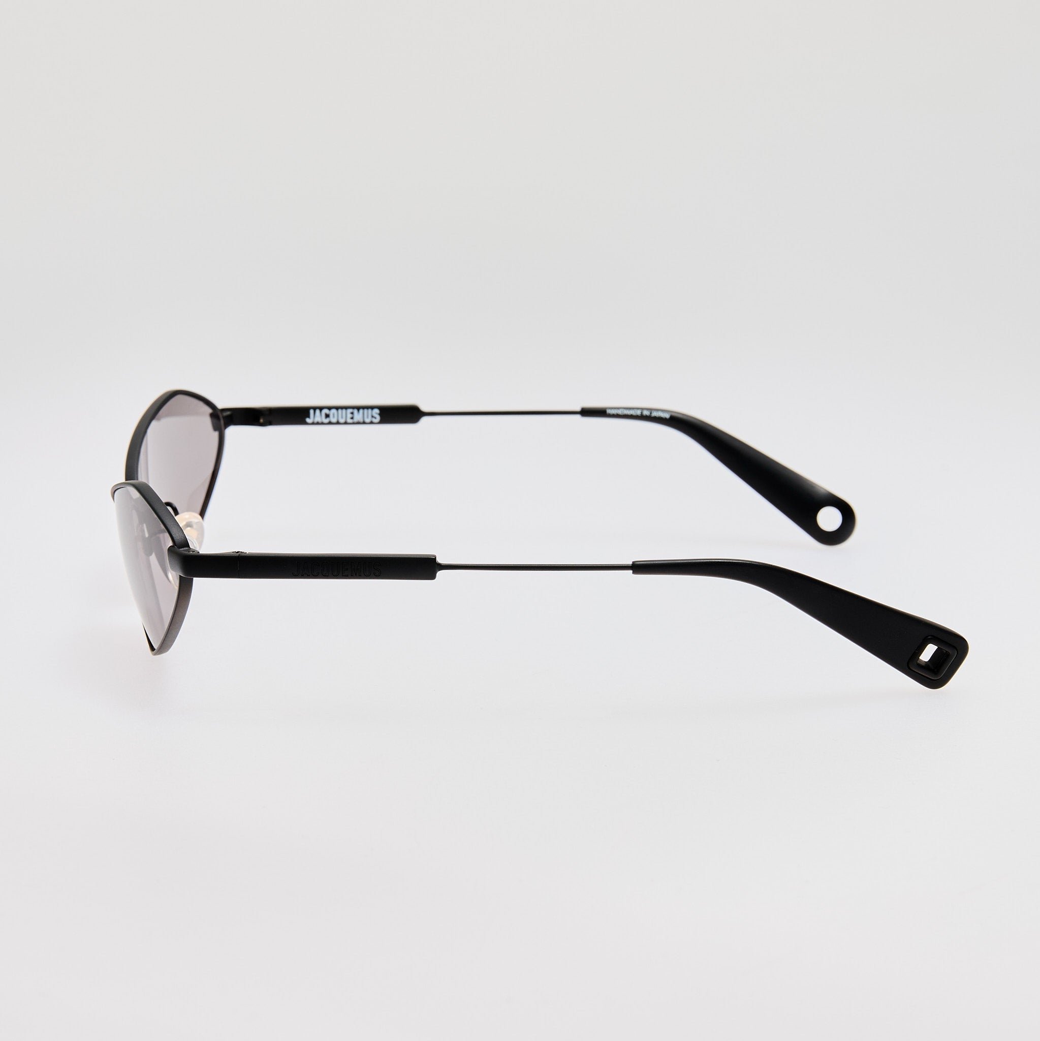 Bambino Angular Metal Sunglasses in Matt Black - LINDA FARROW - Sunglasses -