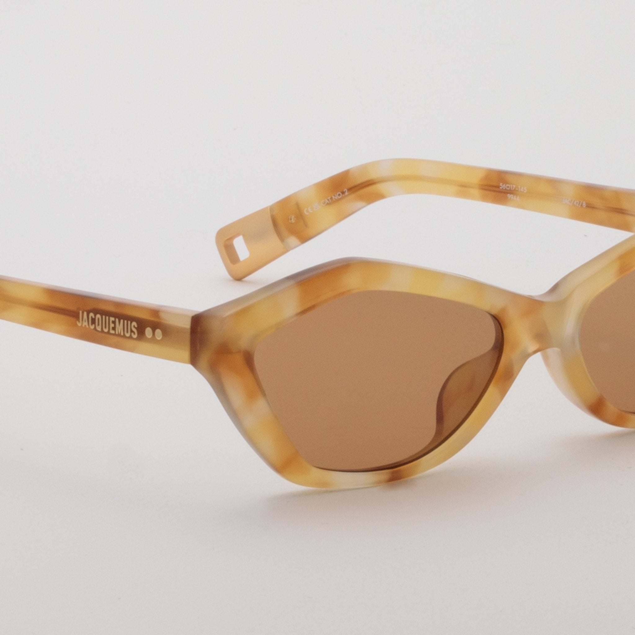 Bambino Angular Sunglasses in Beige - LINDA FARROW - Sunglasses -