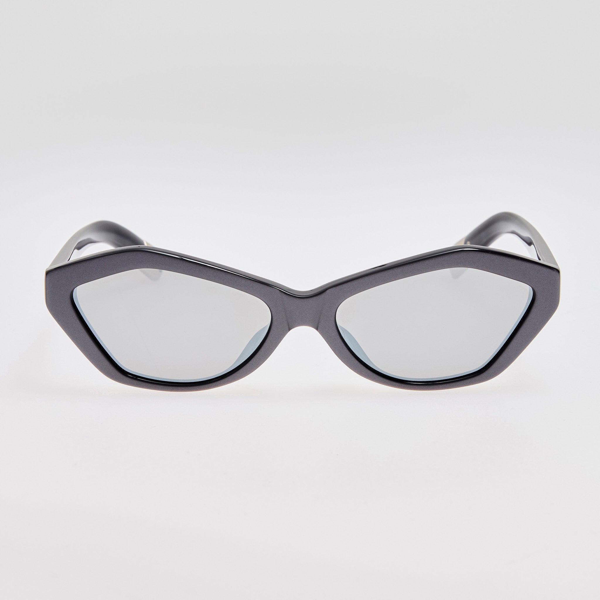 Bambino Sunglasses in Metallic Gunmetal - LINDA FARROW - Sunglasses -
