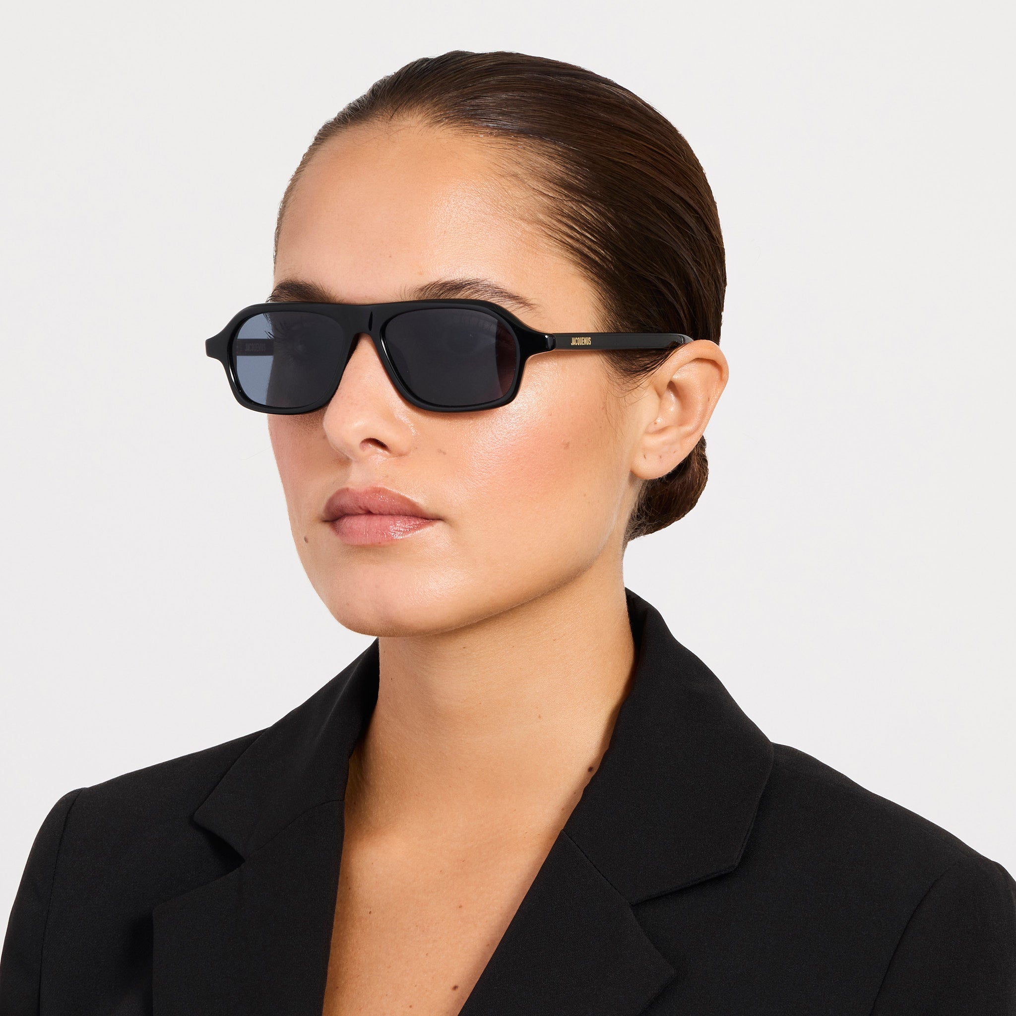 Becane Sunglasses in Black - LINDA FARROW-Sunglasses-
