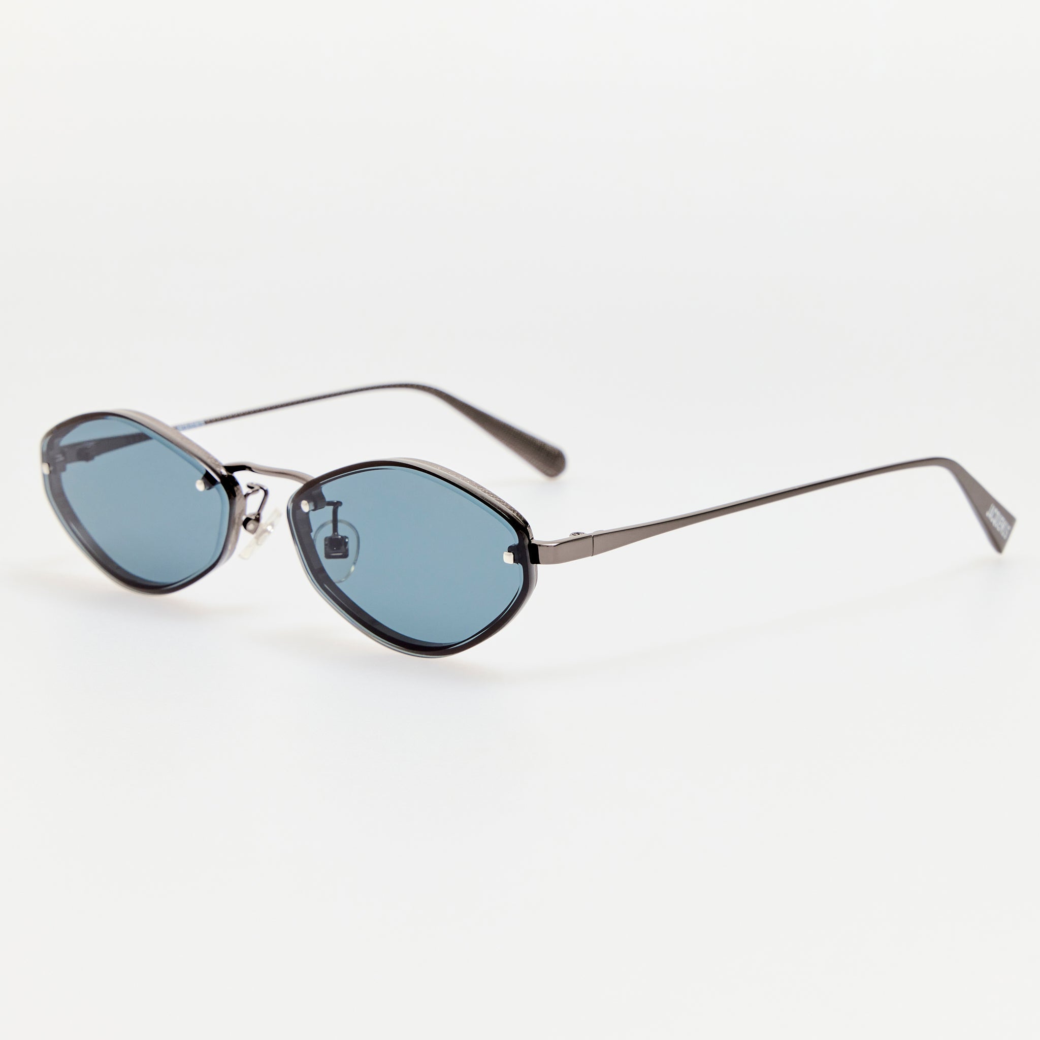 Bellini Sunglasses in Nickel and Smoke - LINDA FARROW-Sunglasses-
