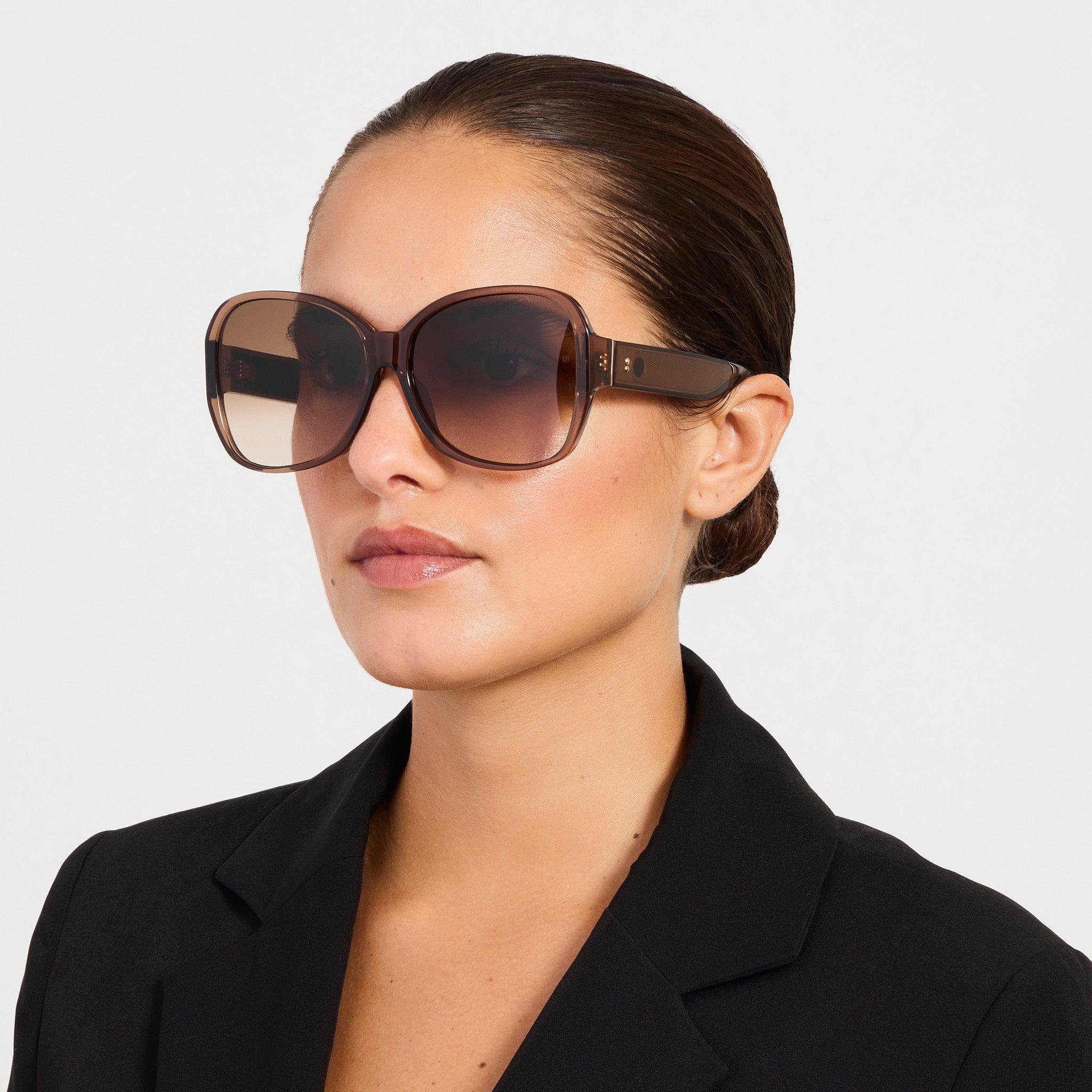 Blair Sunglasses in Brown - LINDA FARROW - Sunglasses -