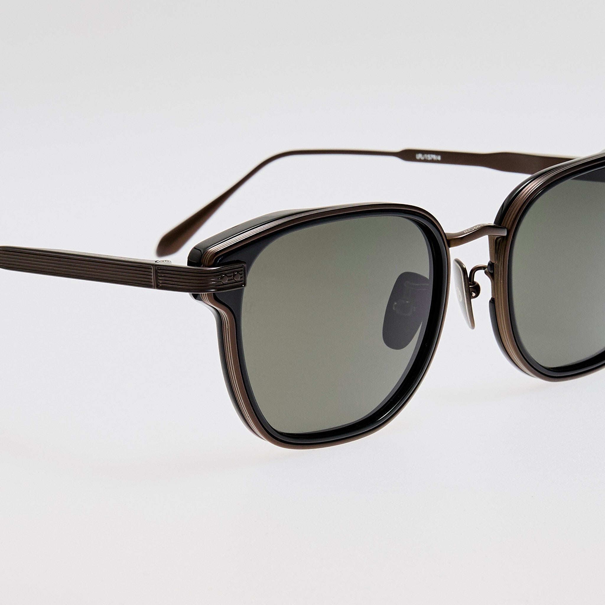 Blakher Sunglasses in Black Matt Nickel - LINDA FARROW - Sunglasses -