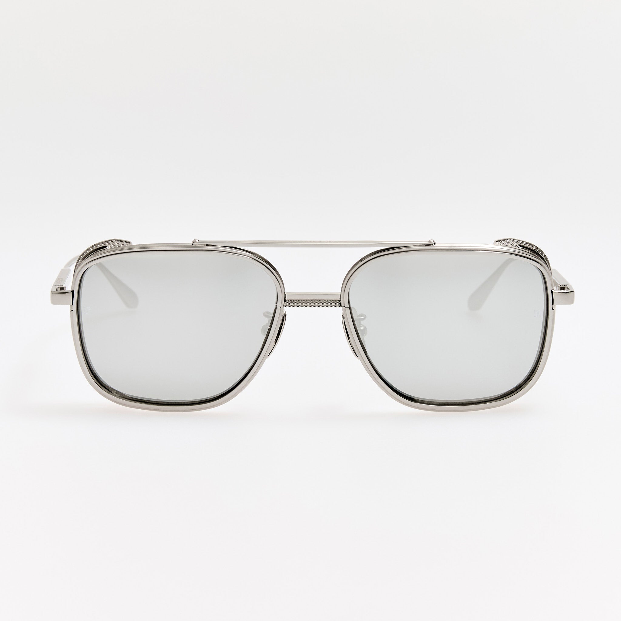 Boyd Explorer Sunglasses in 22K White Gold and Platinum - LINDA FARROW - Sunglasses -