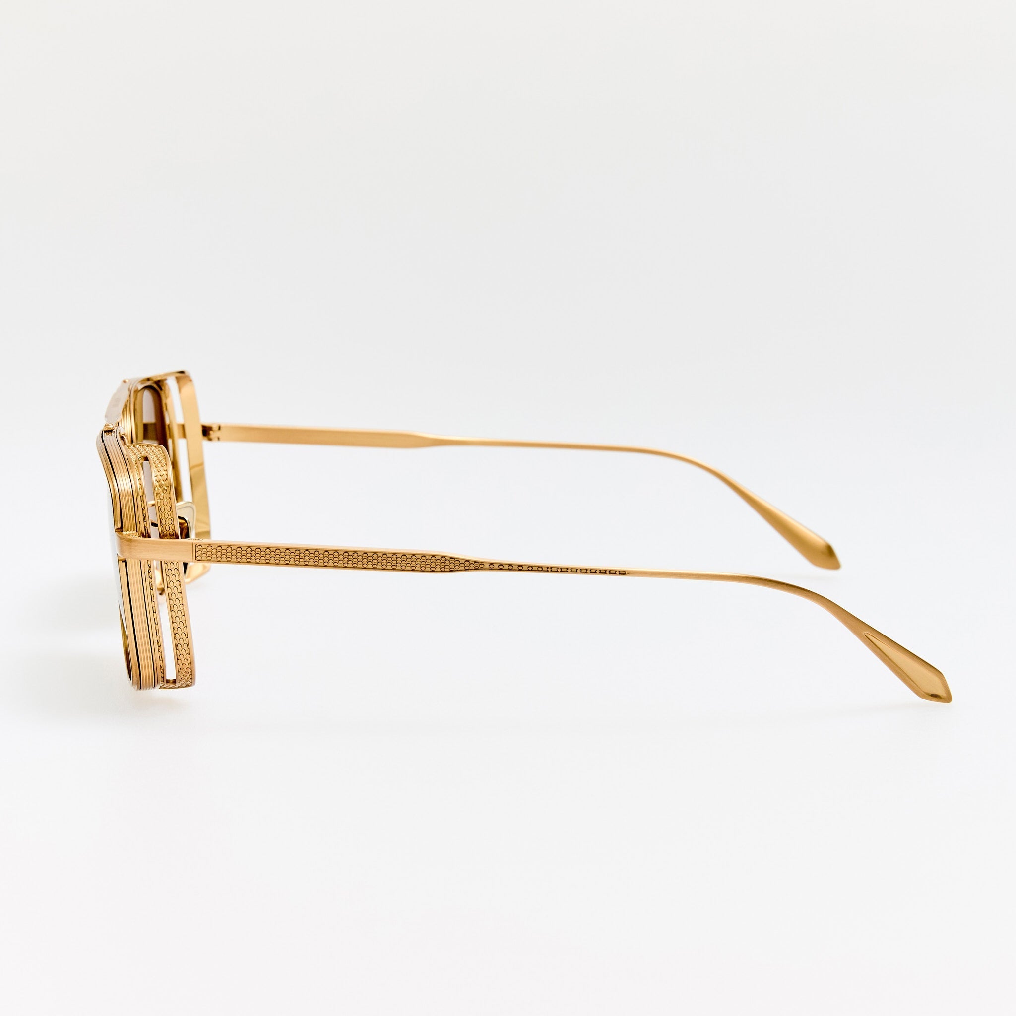 Boyd Explorer Sunglasses in Matt Champagne - LINDA FARROW - Sunglasses -