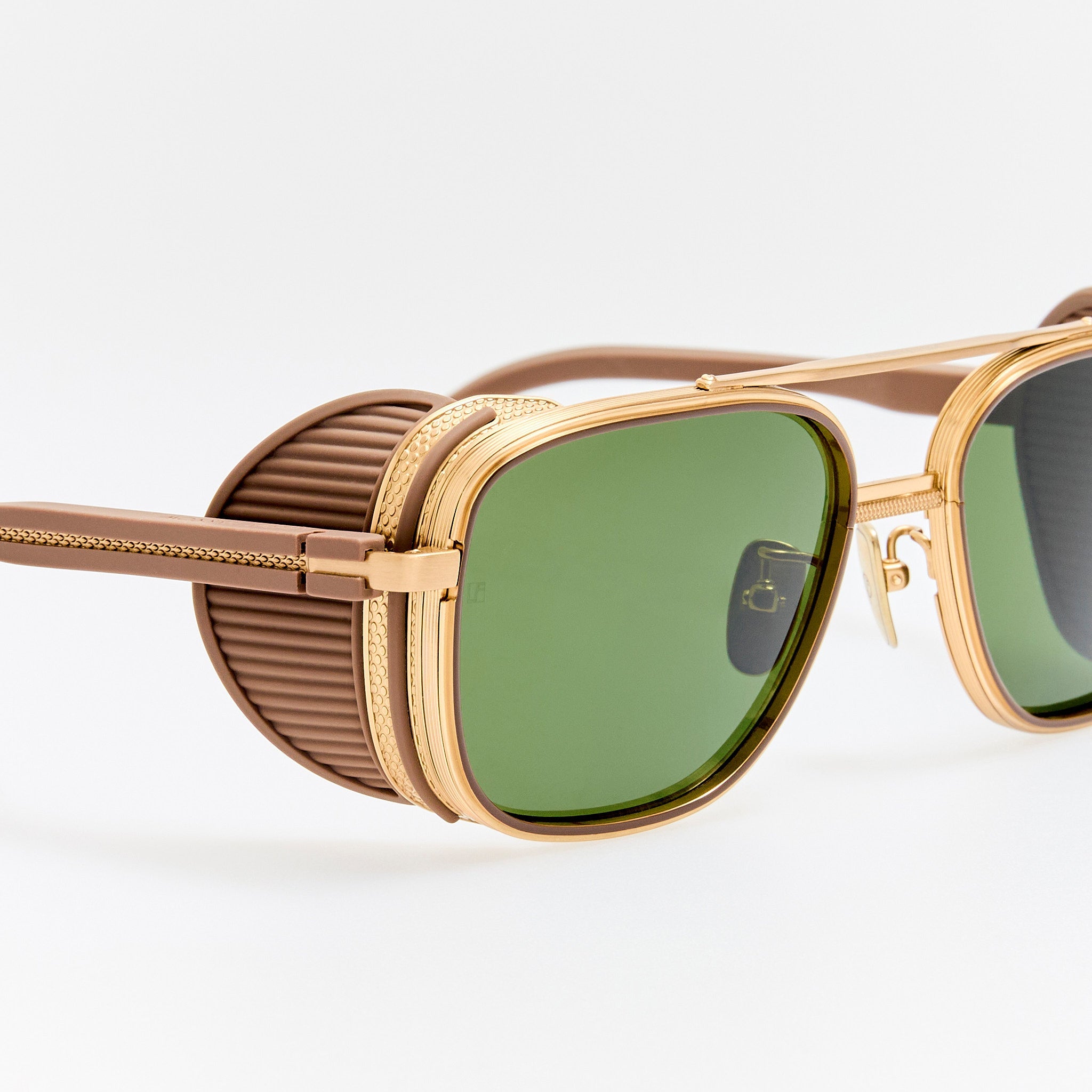 Boyd Explorer Sunglasses in Matt Champagne - LINDA FARROW - Sunglasses -