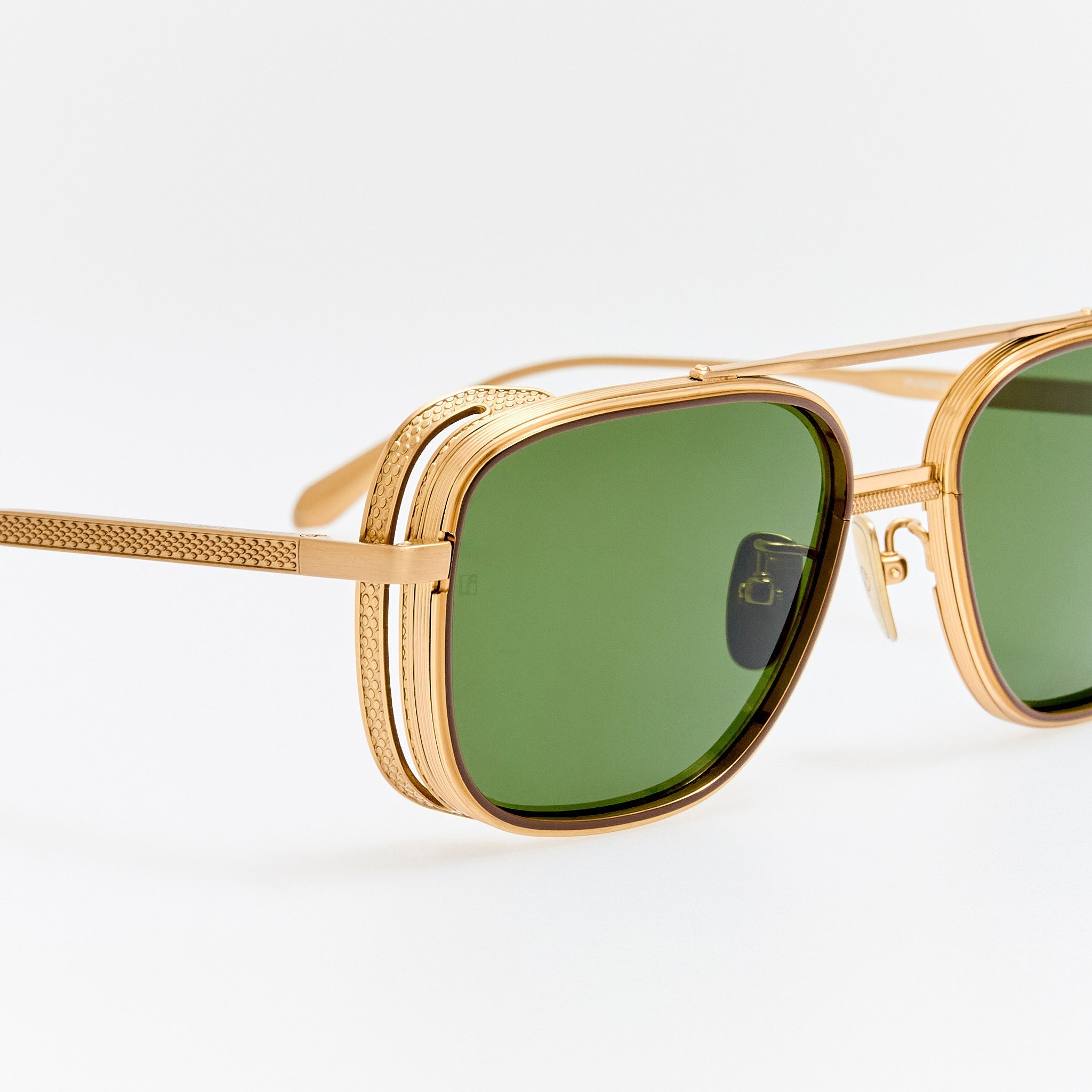 Boyd Explorer Sunglasses in Matt Champagne - LINDA FARROW - Sunglasses -