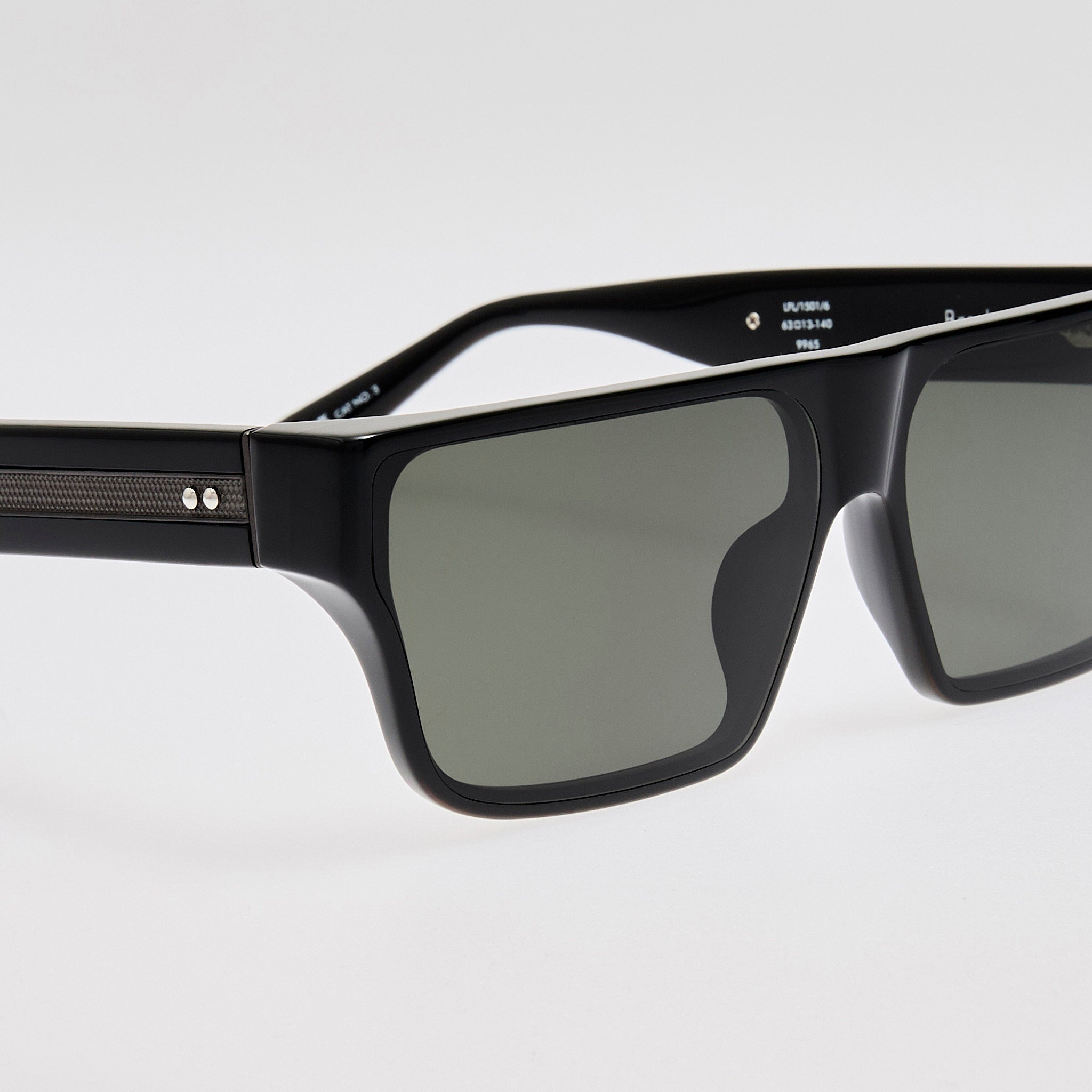 Brady Sunglasses in Black Matt Nickel - LINDA FARROW - Sunglasses -