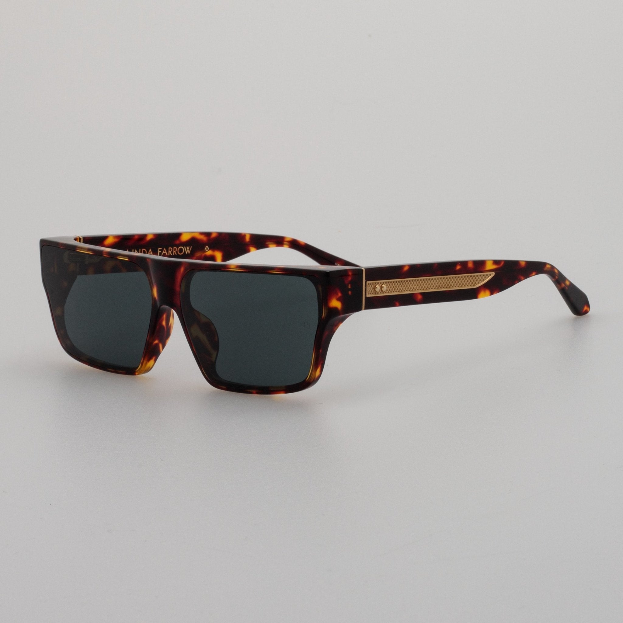 Brady Sunglasses in Tortoiseshell - LINDA FARROW - Sunglasses -