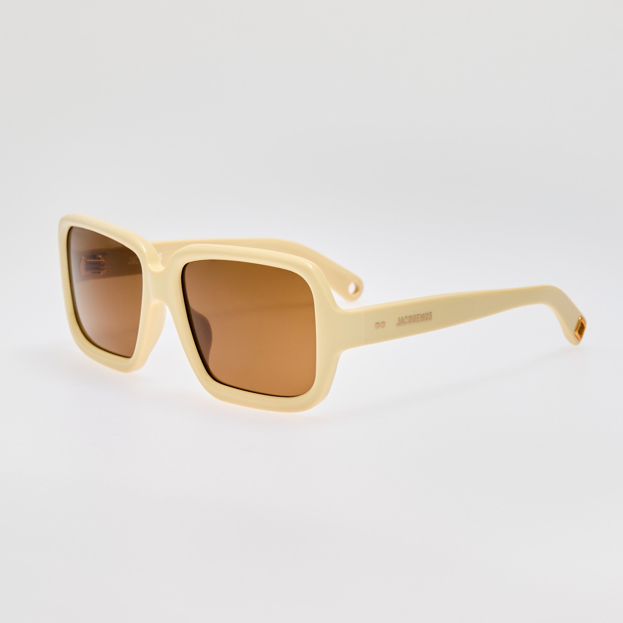 Cabana Oversize Sunglasses in Sand - LINDA FARROW - Sunglasses -