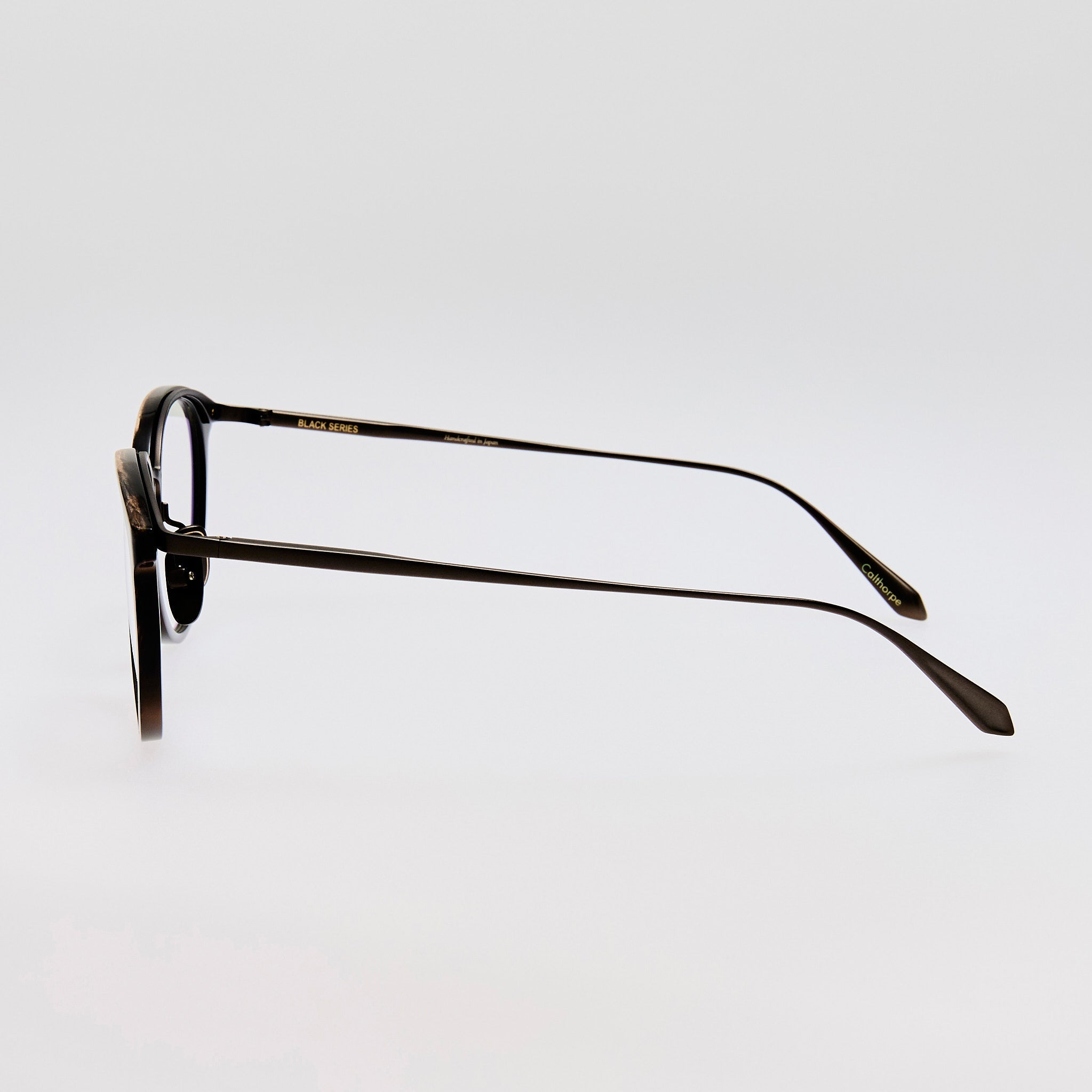 Calthorpe Optical Frame in Buffalo Horn and 925 Sterling Silver - LINDA FARROW - Optical Frame -