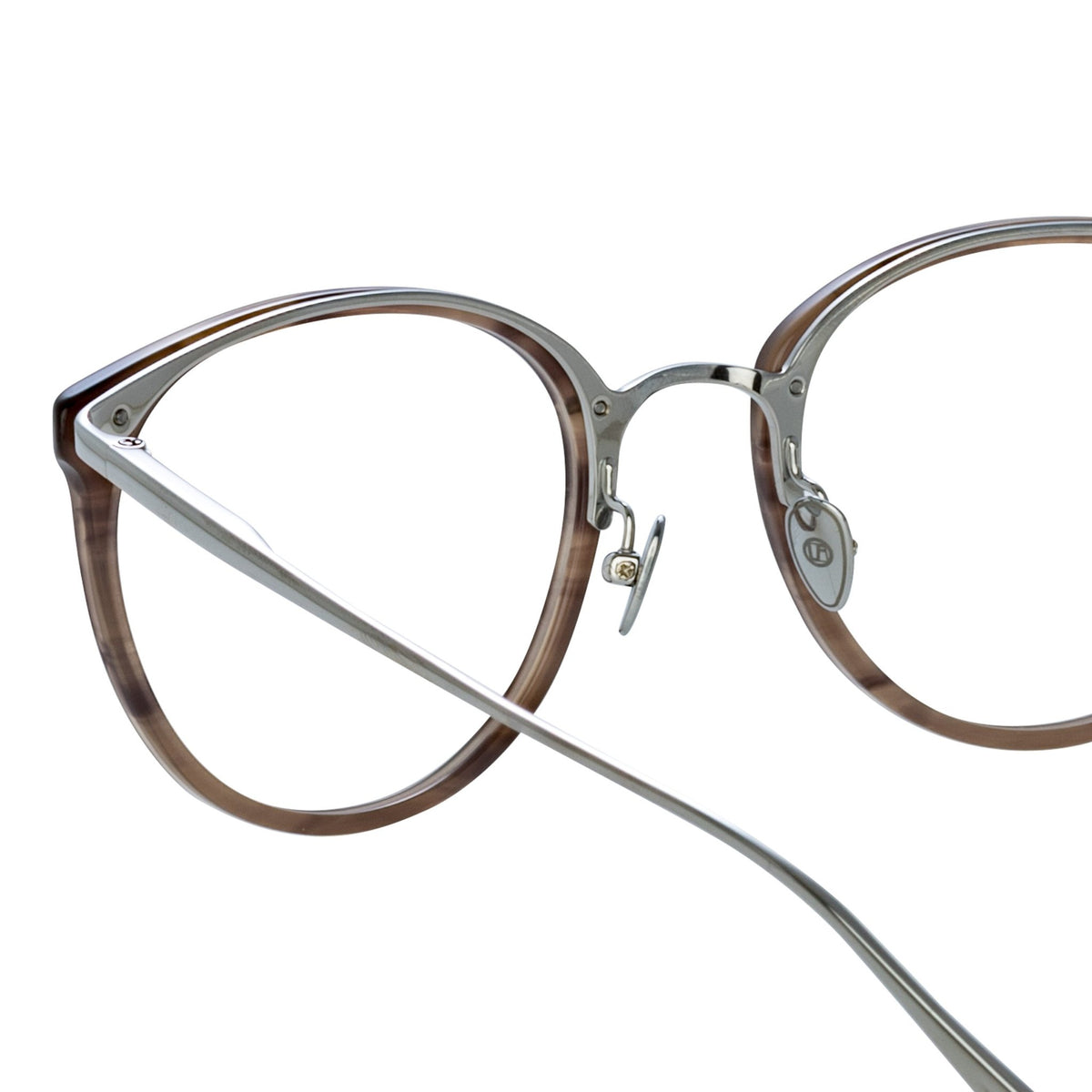 Calthorpe Optical Frame in Grey Horn - LINDA FARROW-Optical Frame-