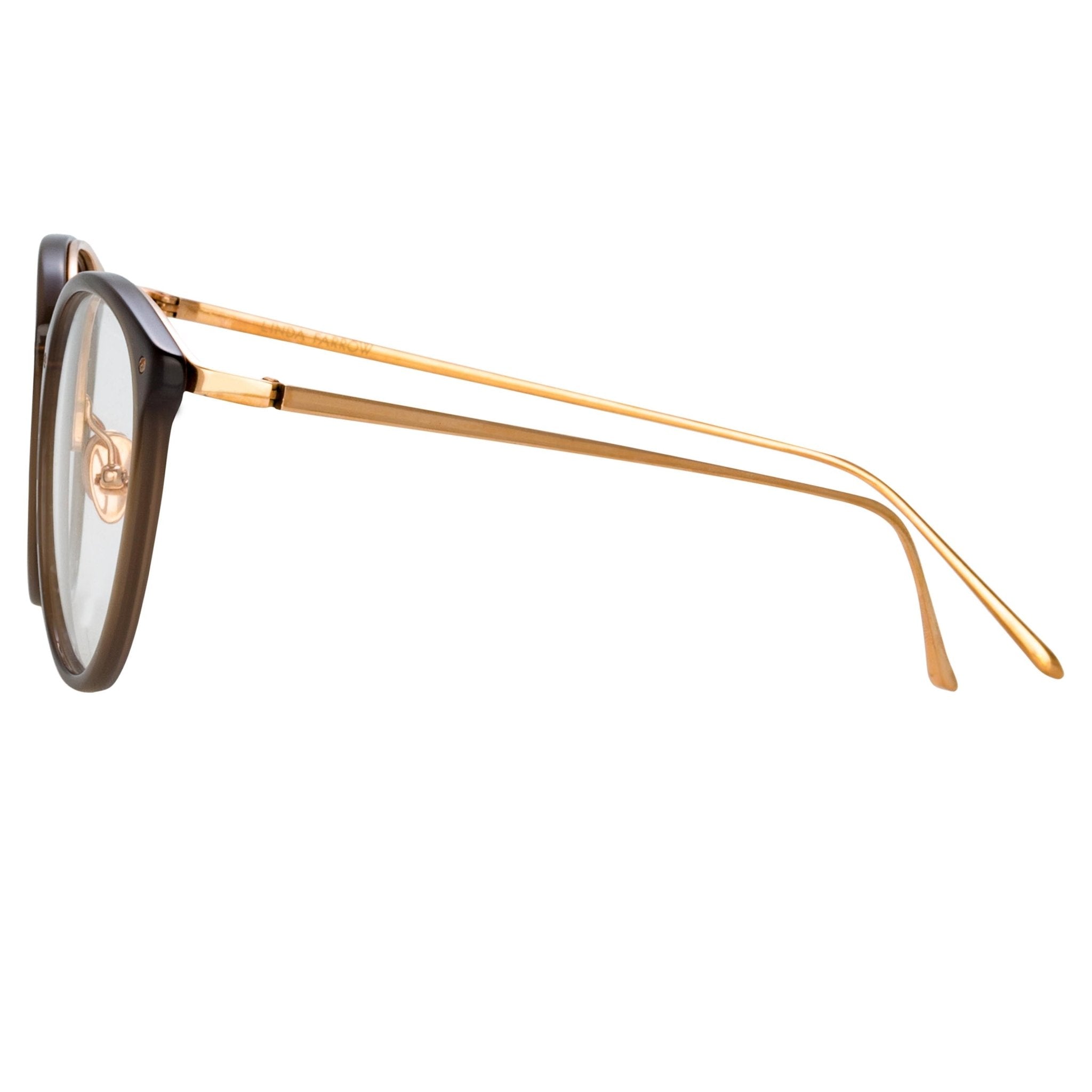 Calthorpe Optical Frame in Mocha - LINDA FARROW - Optical Frame -