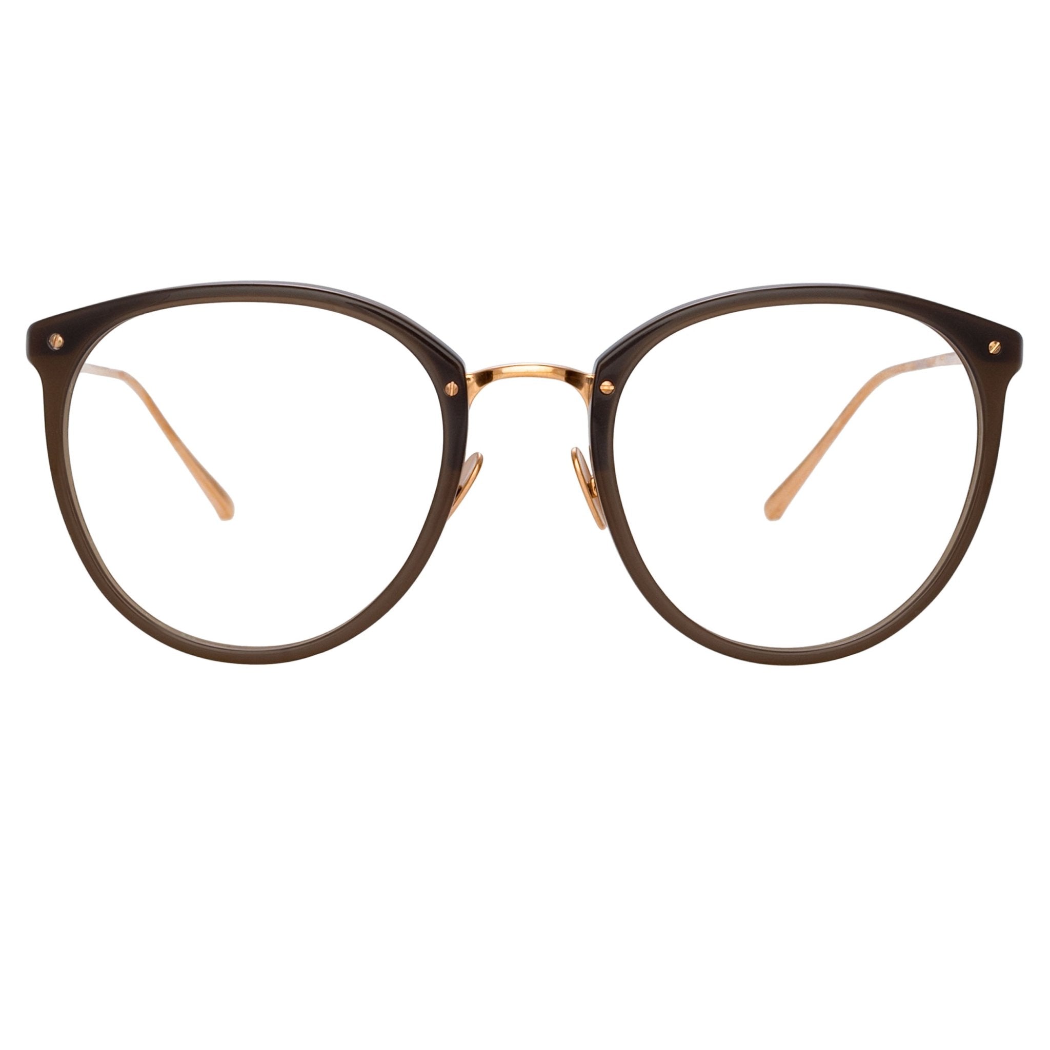 Calthorpe Optical Frame in Mocha - LINDA FARROW - Optical Frame -