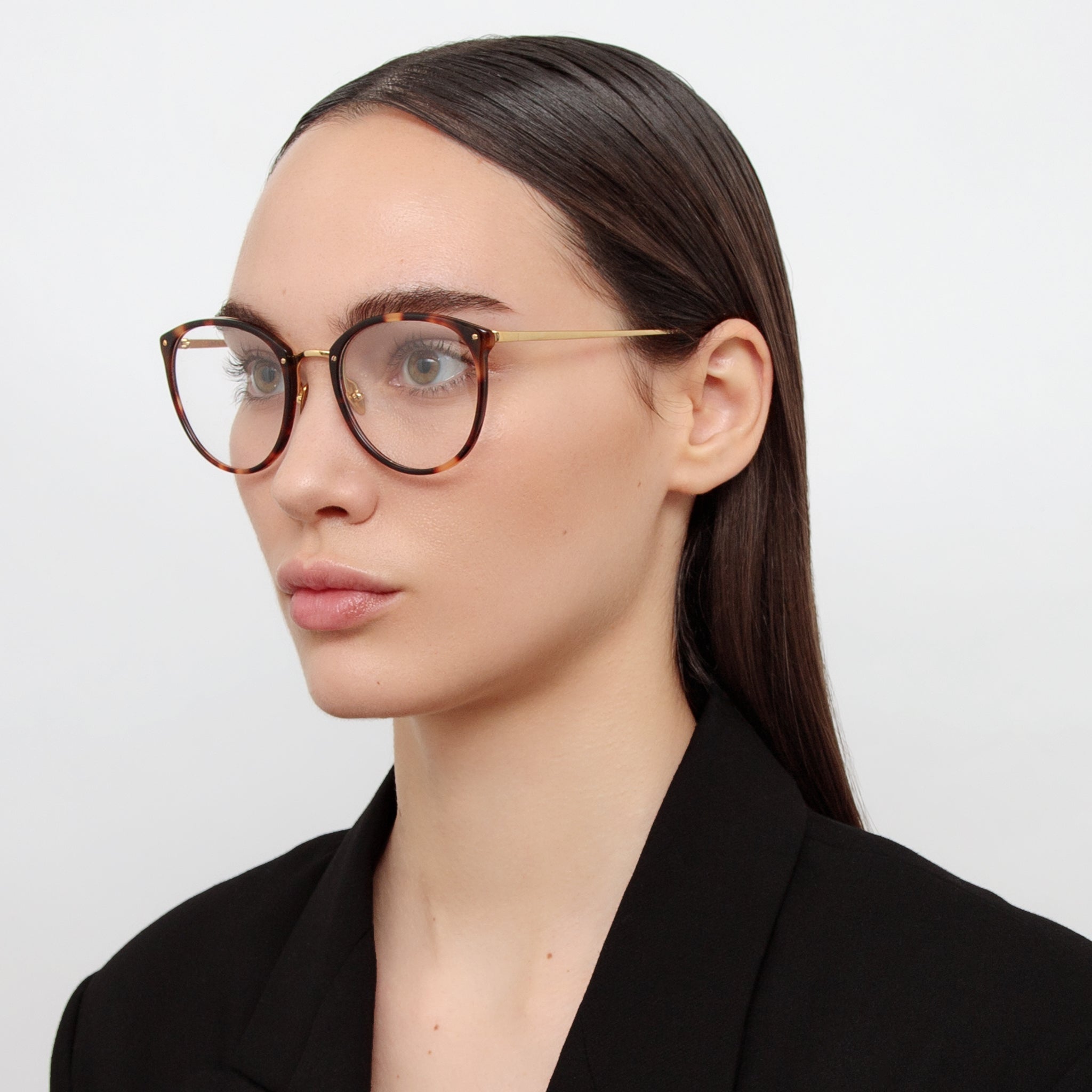 Calthorpe Optical Frame in Tortoiseshell - LINDA FARROW - Optical Frame -