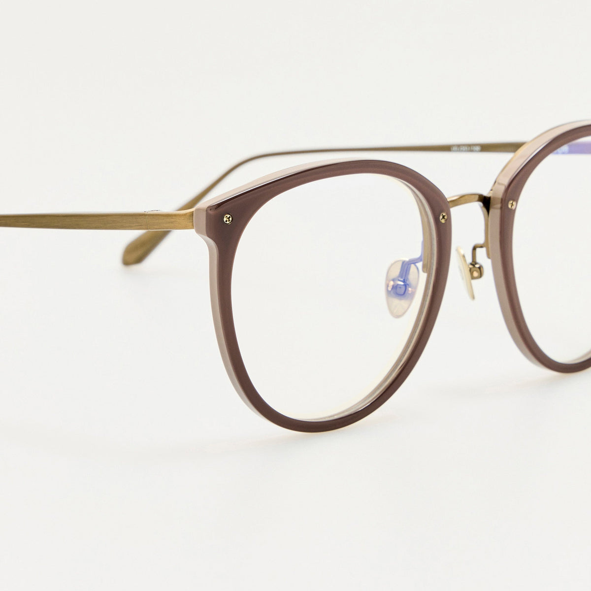 Calthorpe Optical in Antique Gold and Taupe - LINDA FARROW-Optical Frame-