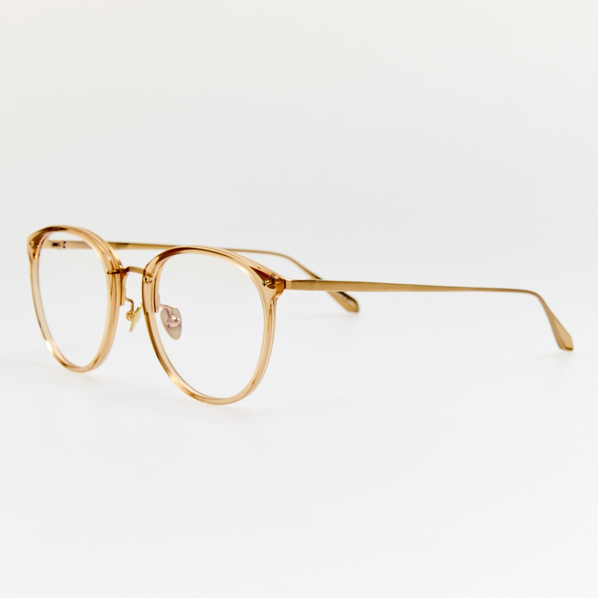 Calthorpe Optical in Matt Champagne and Honey - LINDA FARROW - Optical Frame -