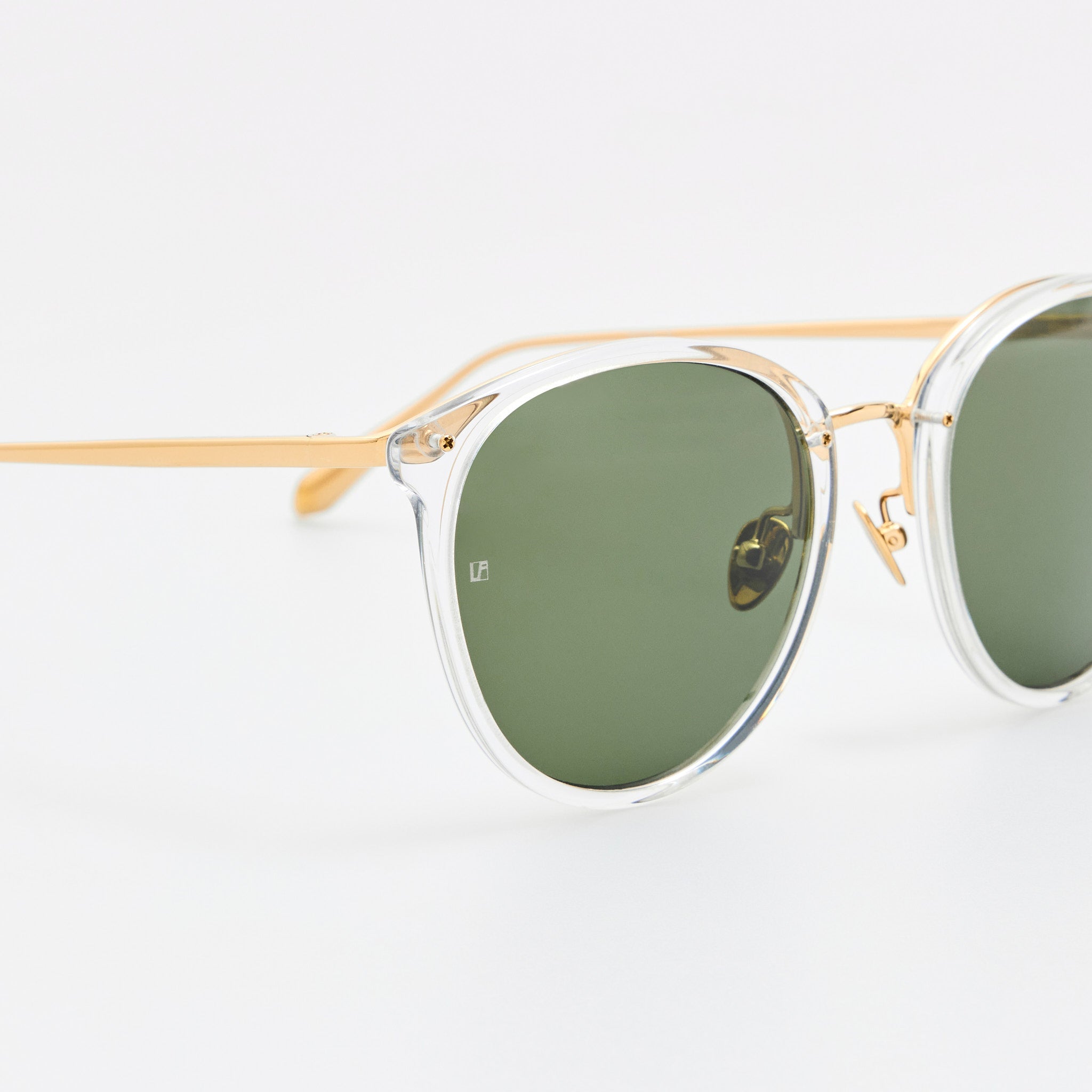 Calthorpe Sunglasses in Clear - LINDA FARROW-Sunglasses-