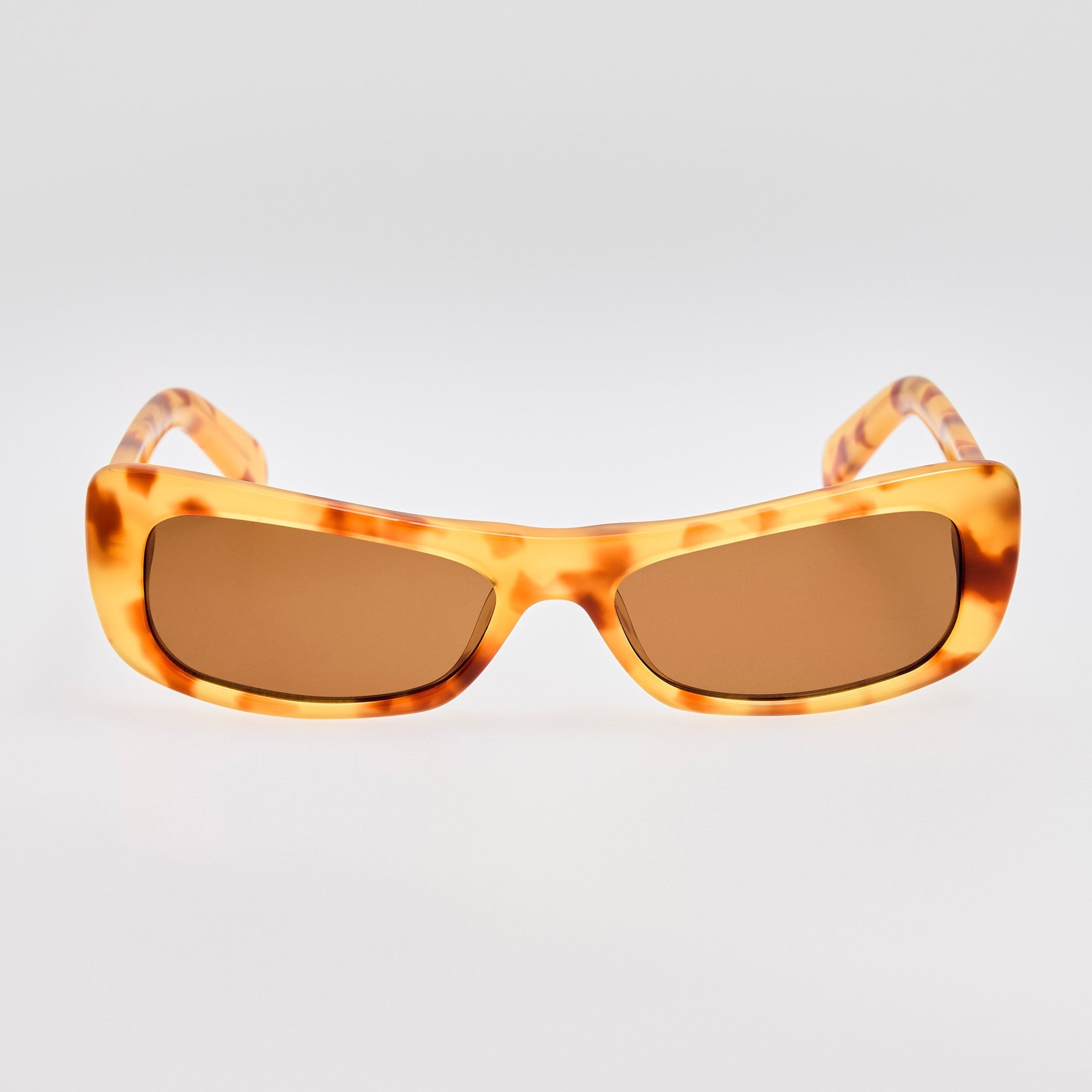Capri Sunglasses in Beige Tortoiseshell - LINDA FARROW - Sunglasses -