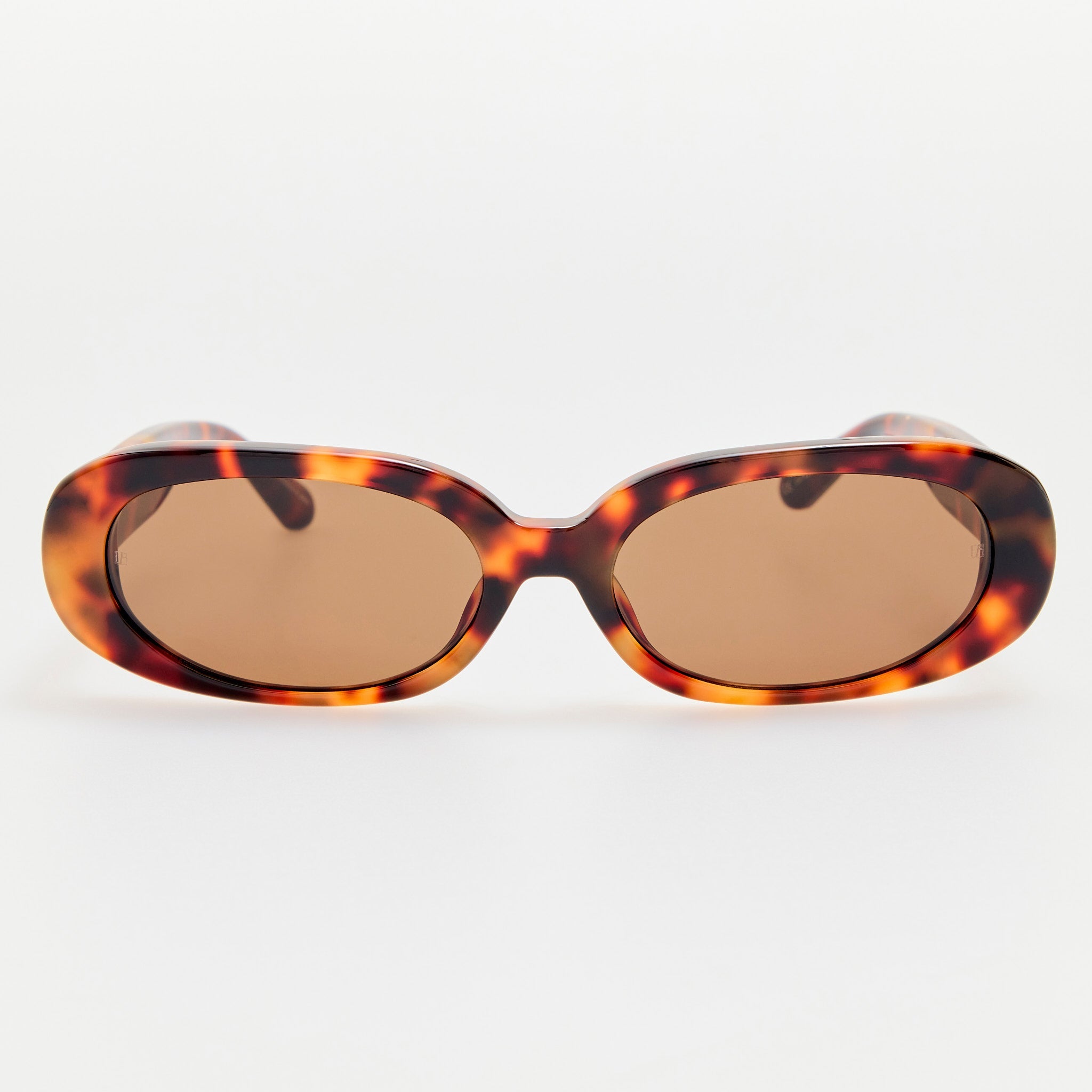 Cara Sunglasses in Tortoiseshell - LINDA FARROW - Sunglasses -
