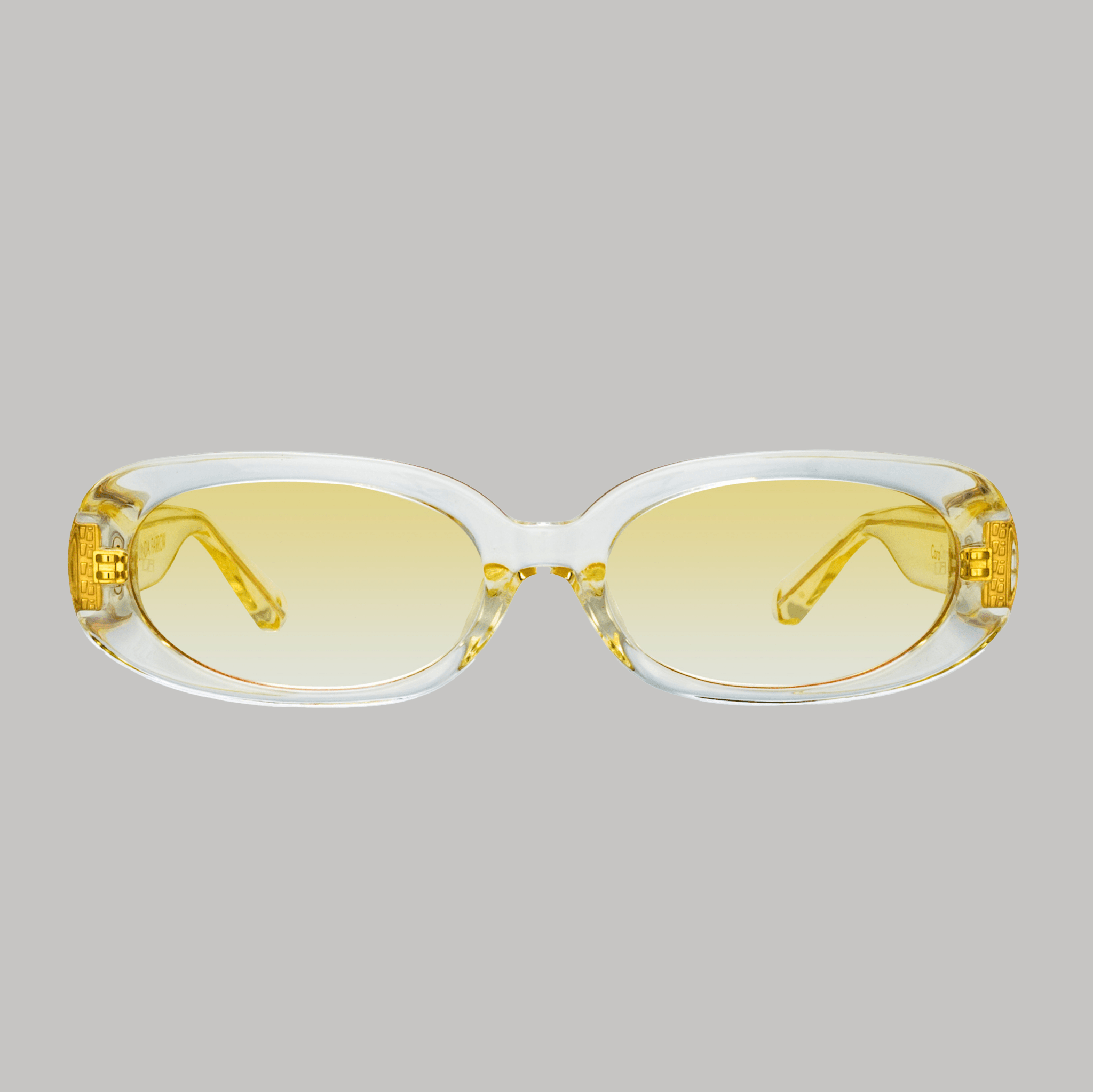 Cara Sunglasses in Yellow - LINDA FARROW - Sunglasses -