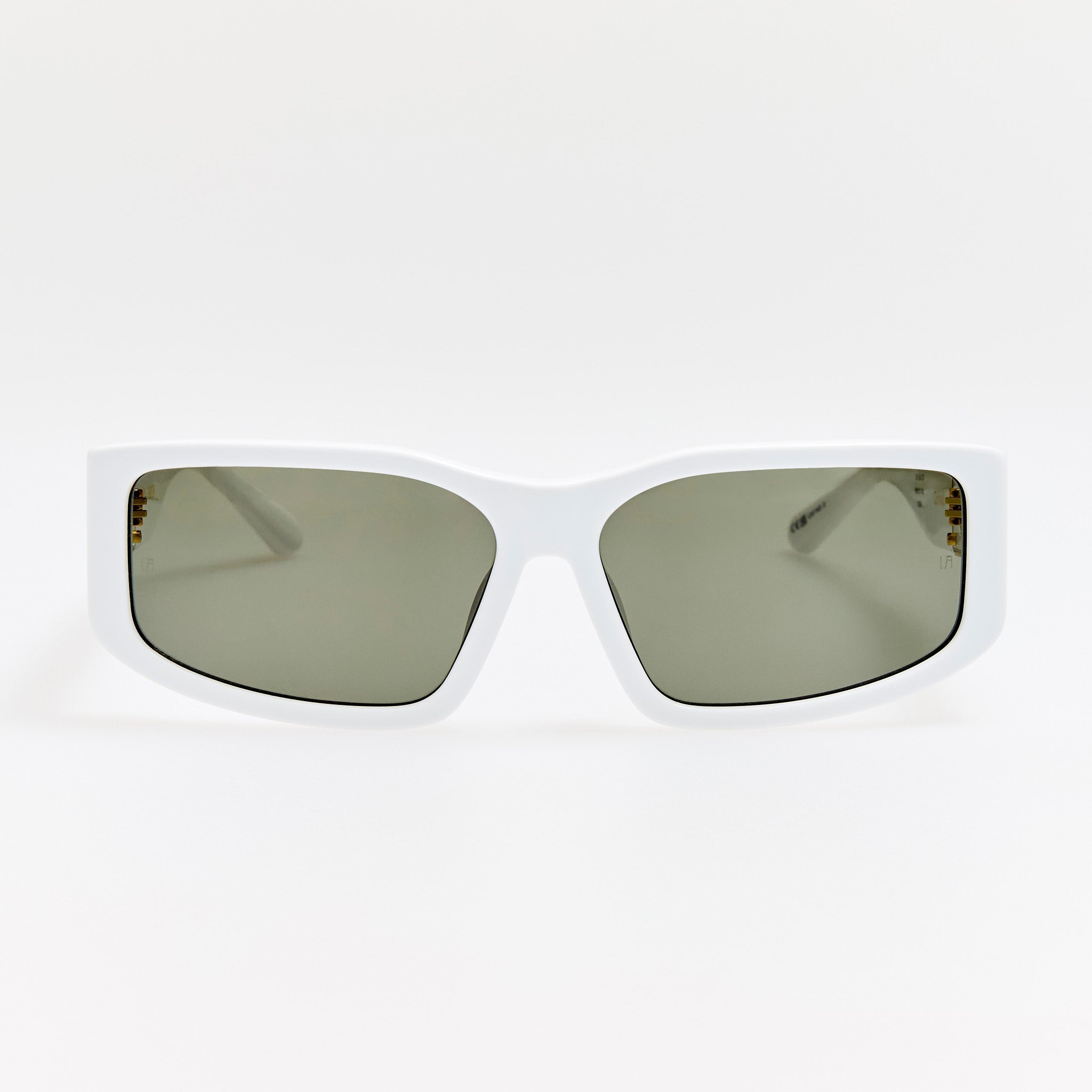 Carmela Sunglasses in White - LINDA FARROW - Sunglasses -