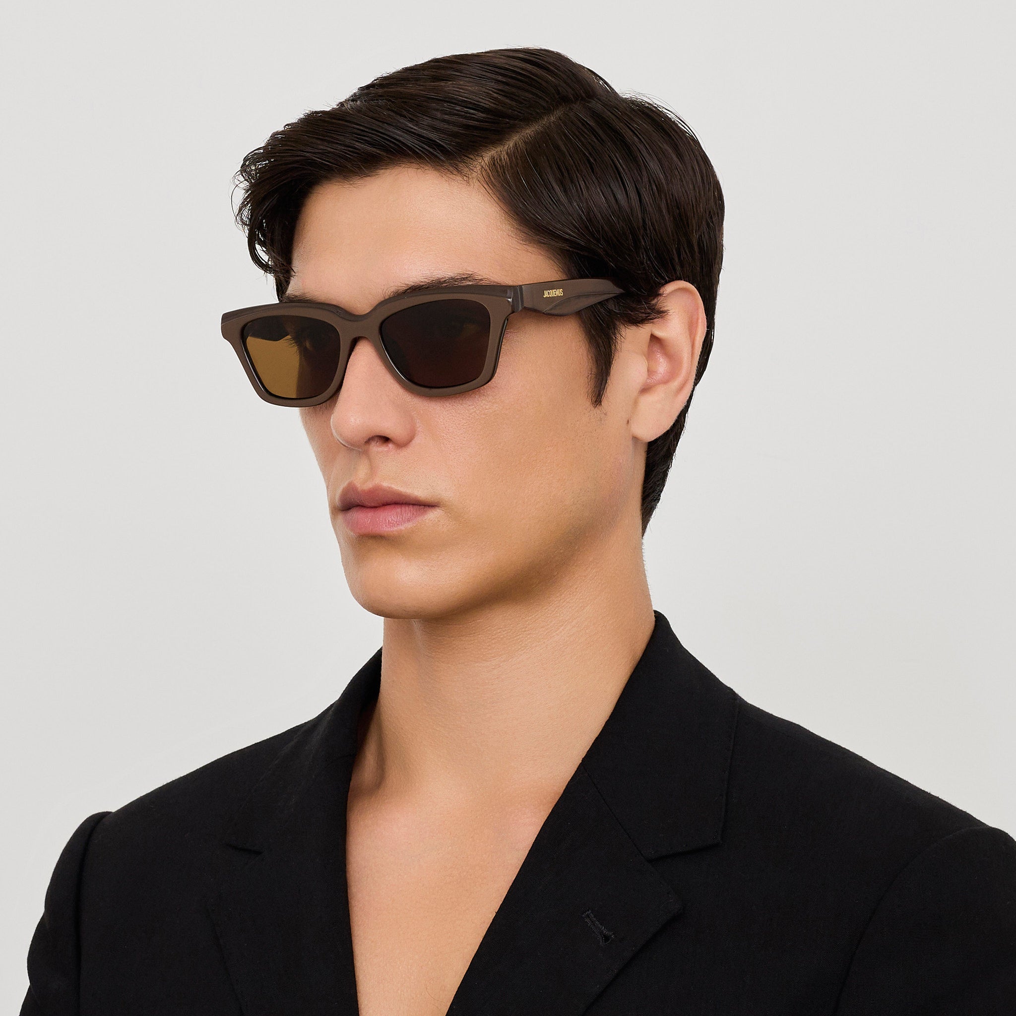 Carre Sunglasses in Metallic Brown - LINDA FARROW - Sunglasses -