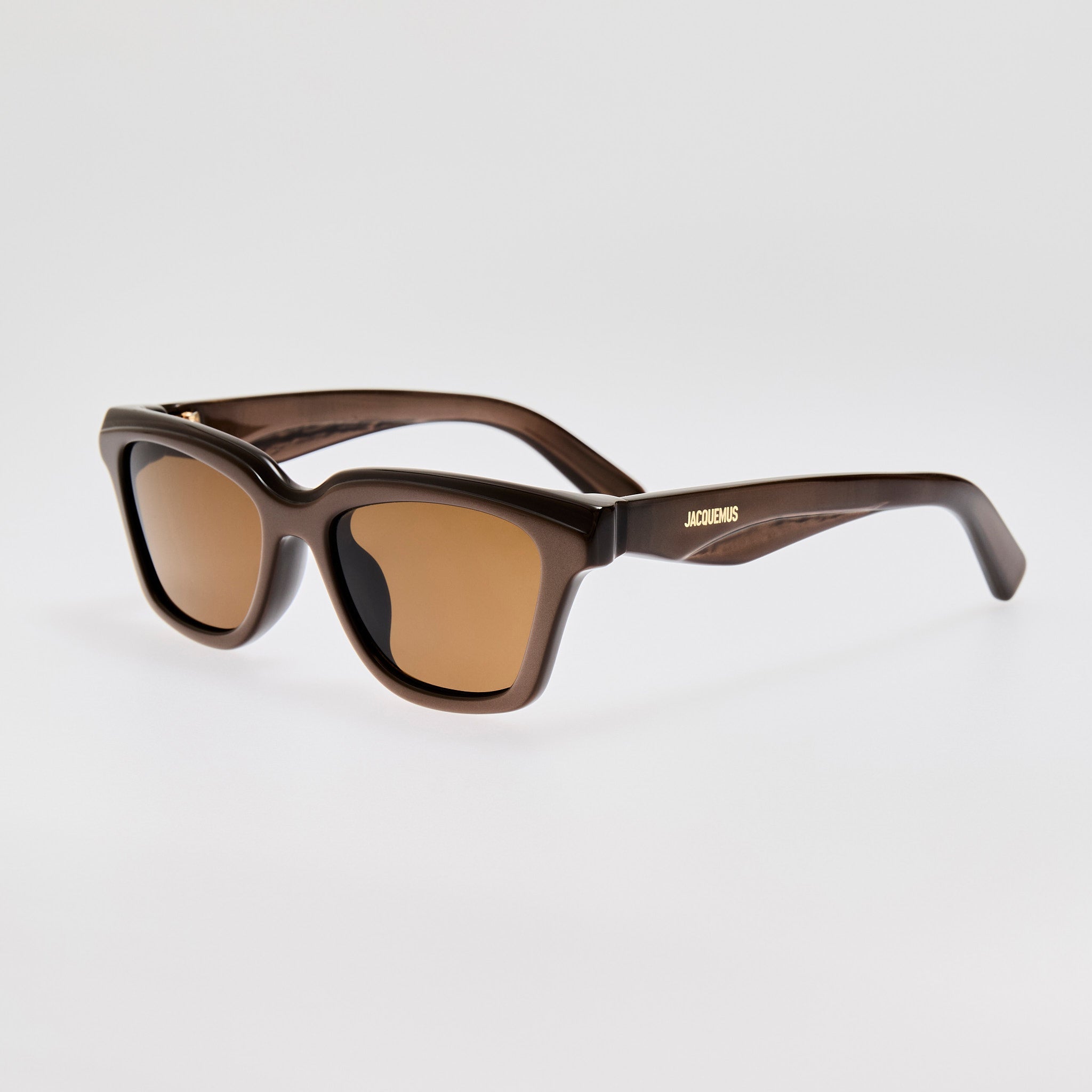 Carre Sunglasses in Metallic Brown - LINDA FARROW - Sunglasses -