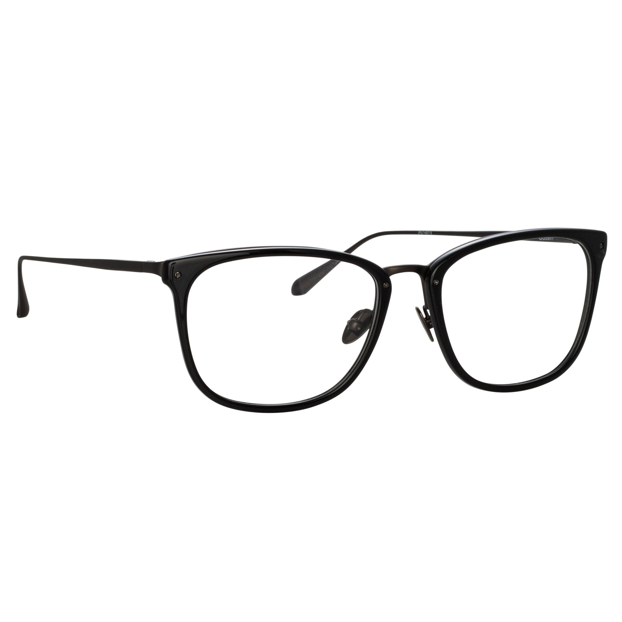 Cassin Optical in Matt Black Nickel - LINDA FARROW - Optical Frame -