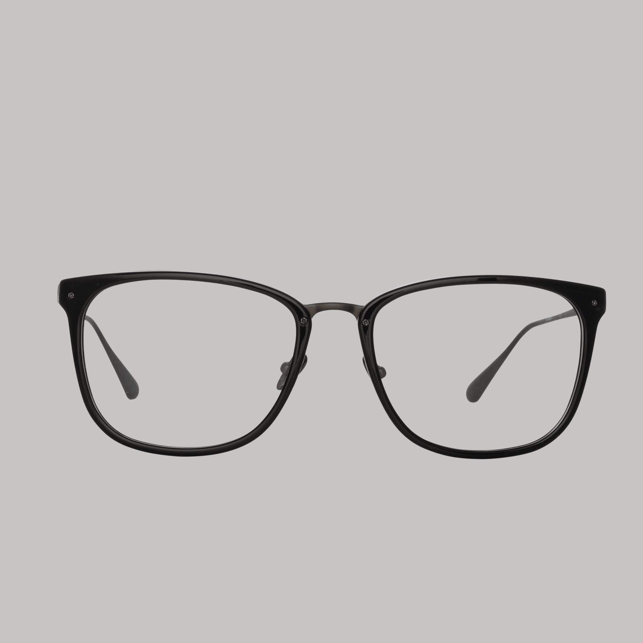 Cassin Optical in Matt Black Nickel - LINDA FARROW - Optical Frame -