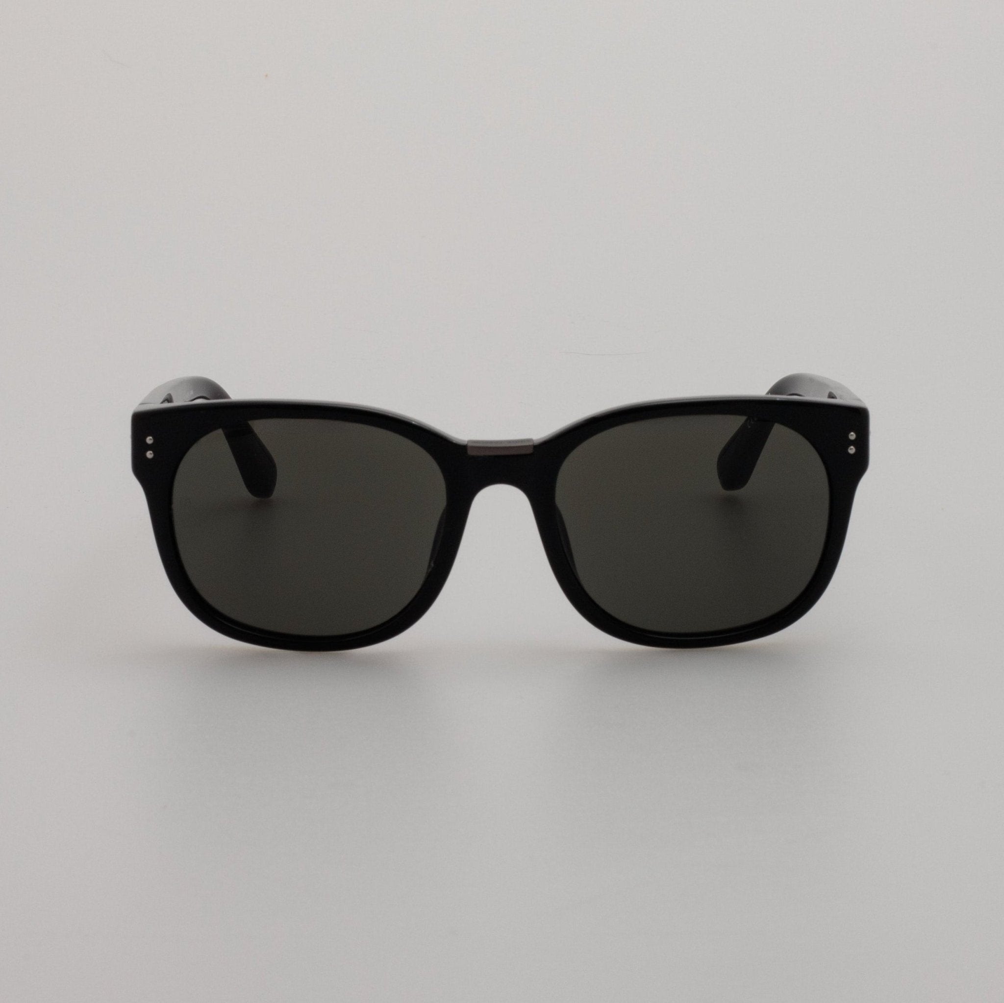 Cedric Sunglasses in Matt Black Nickel - LINDA FARROW - Sunglasses -