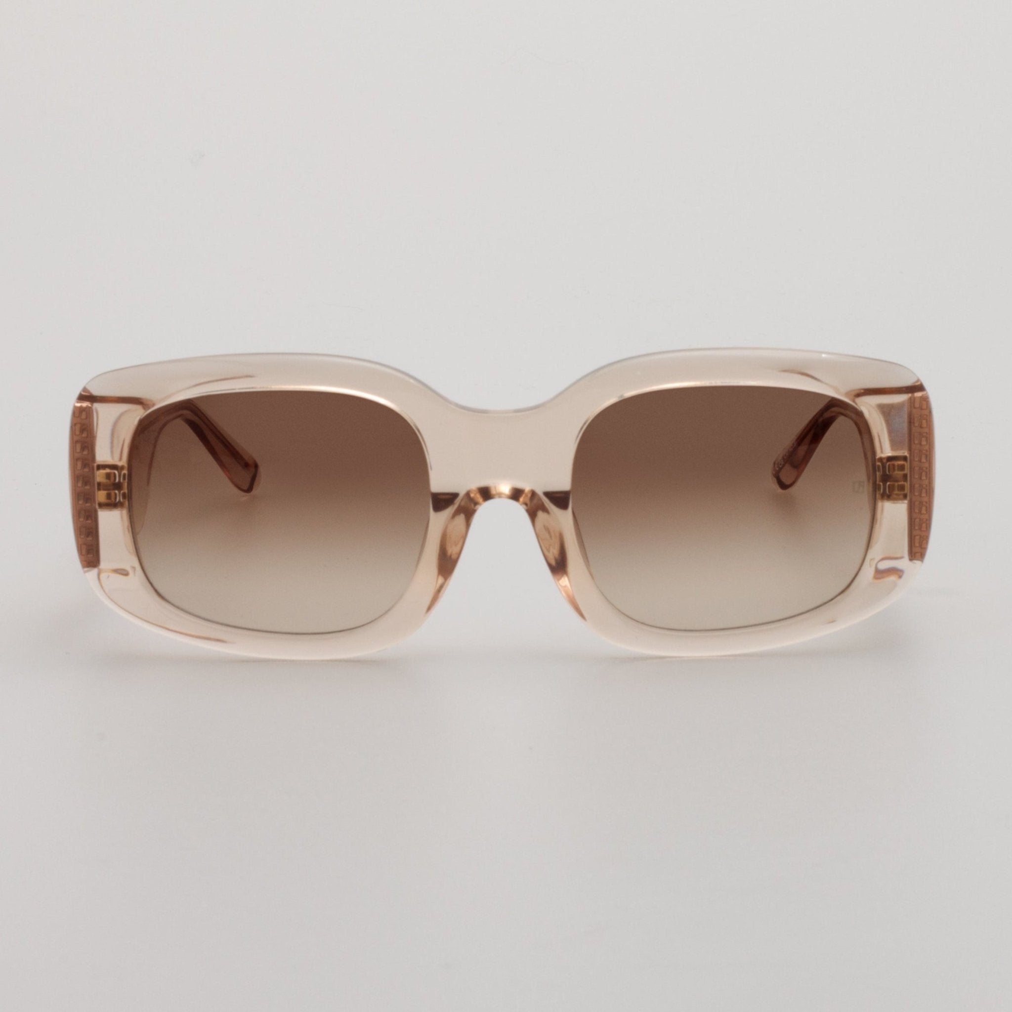 Celeste Oversize Sunglasses in Ash - LINDA FARROW - Sunglasses -