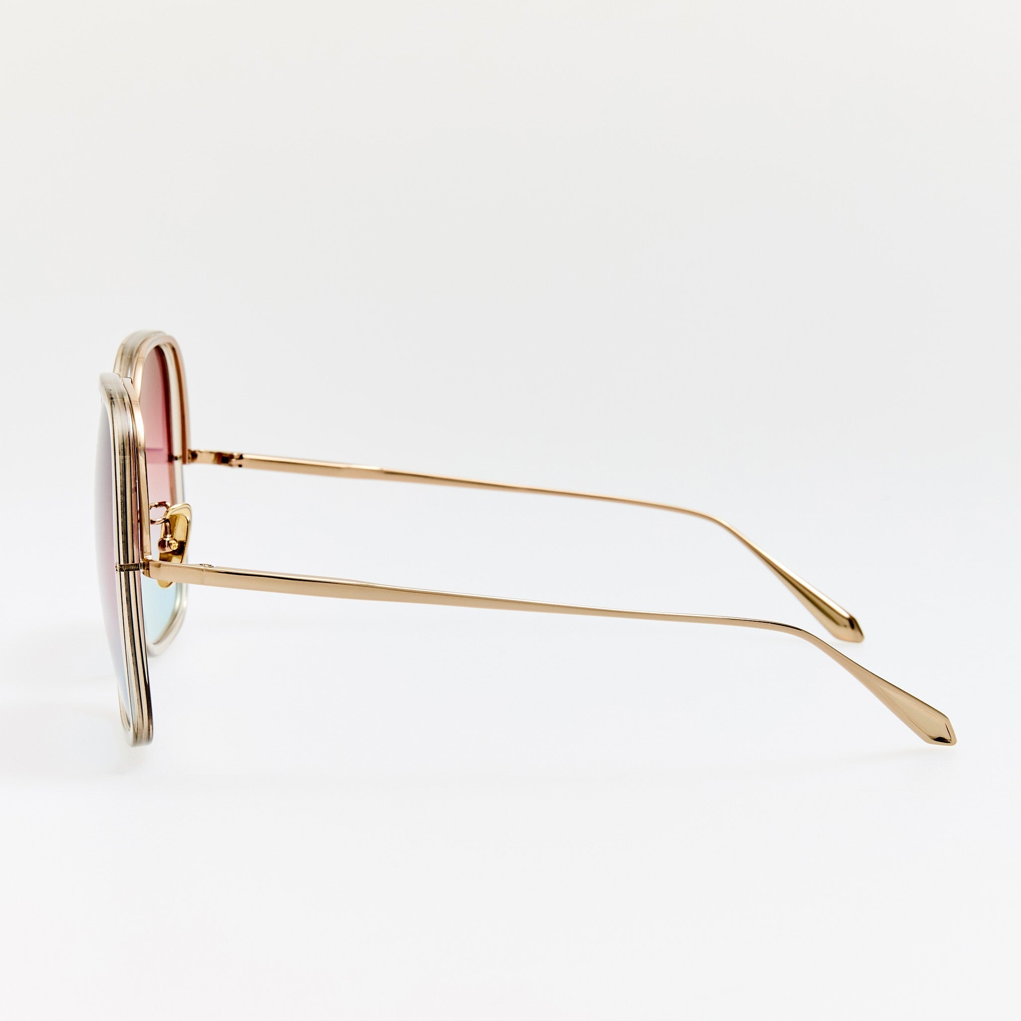 Celia Sunglasses in Truffle and Dusk - LINDA FARROW - Sunglasses -